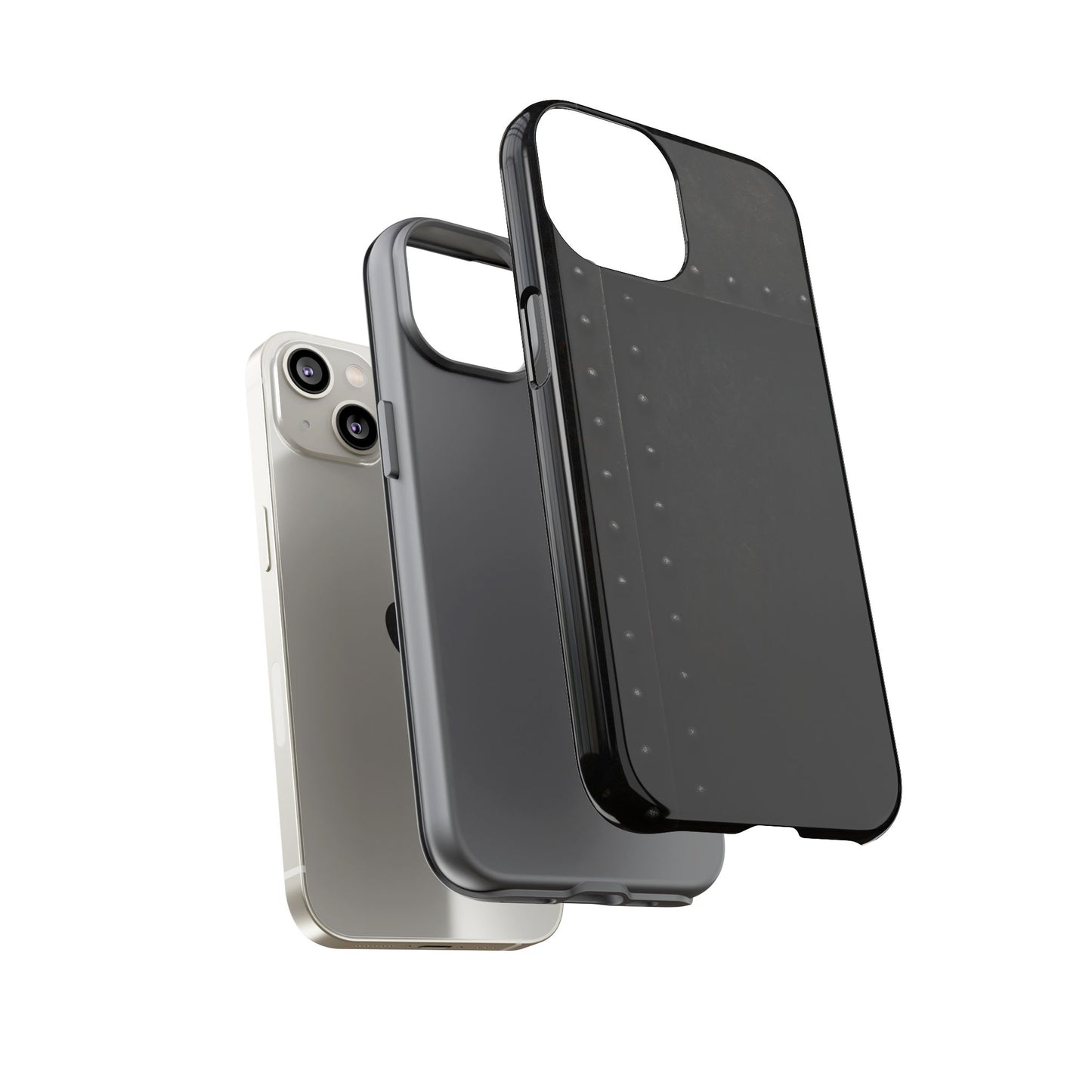 Steel & Smoke – Riveted Shadows Phone Case