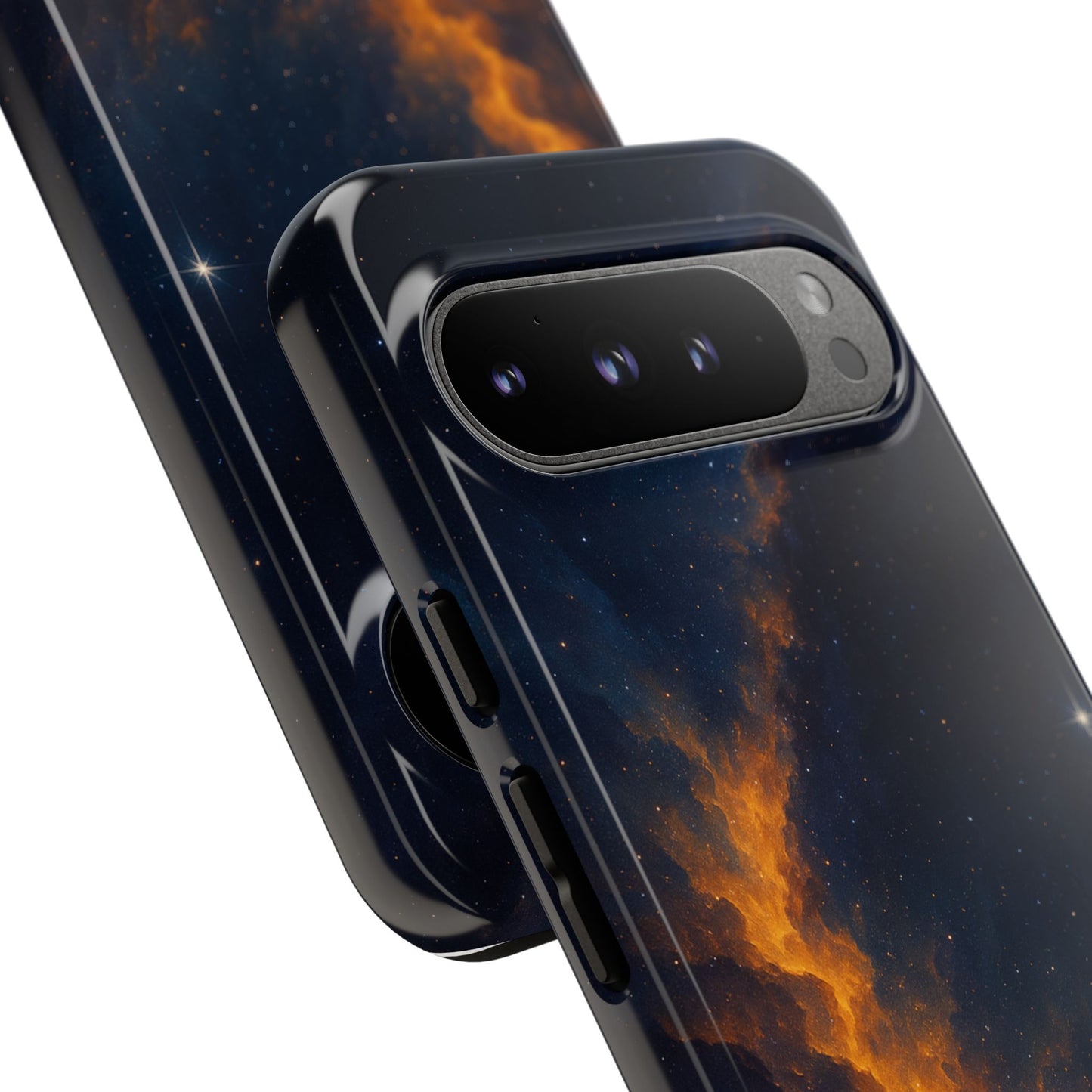 Stellar Flame – Cosmic Nebula Art Phone Case