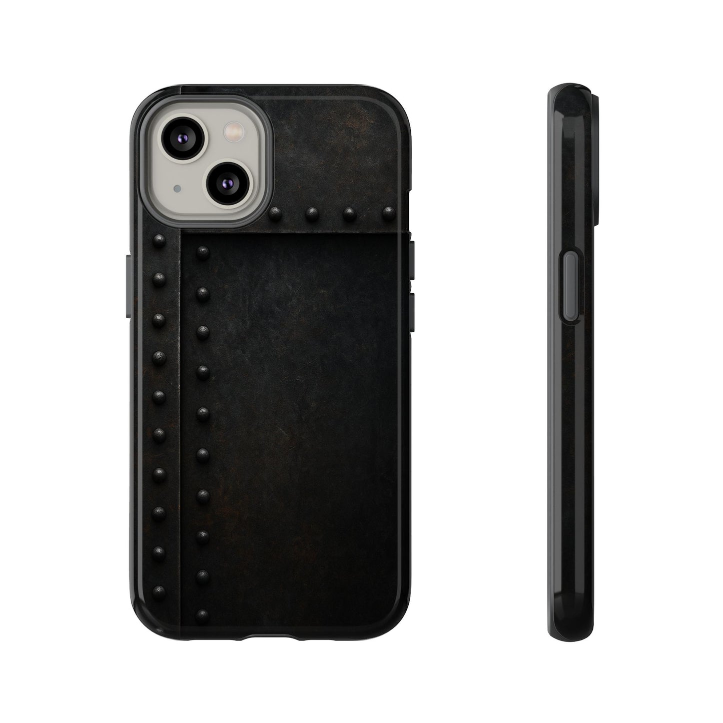 Steel & Smoke – Riveted Shadows Phone Case