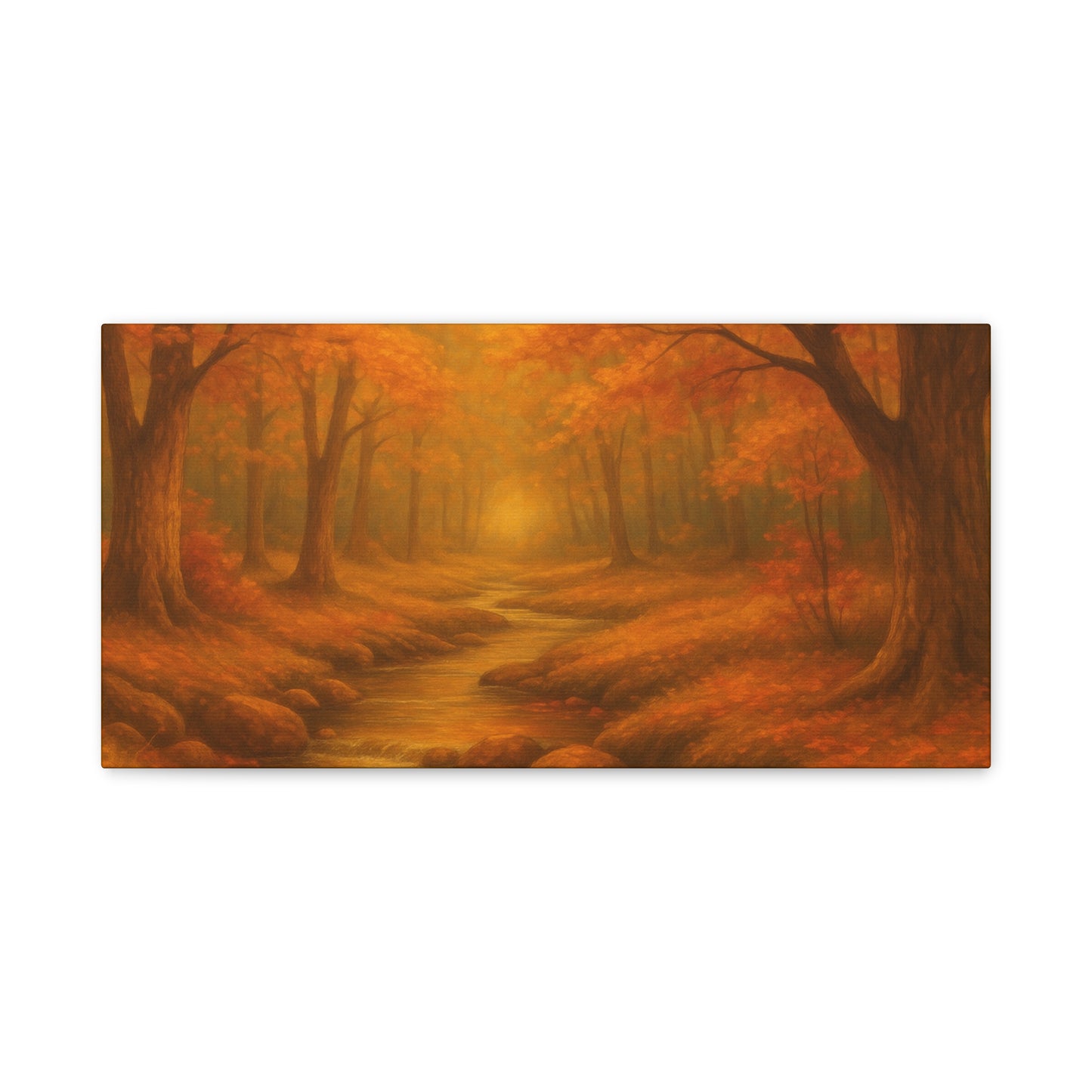 Autumn Landscape Canvas Print, Cozy Home Decor, Fall Wall Art, Nature Inspired Gift, Thanksgiving Decoration