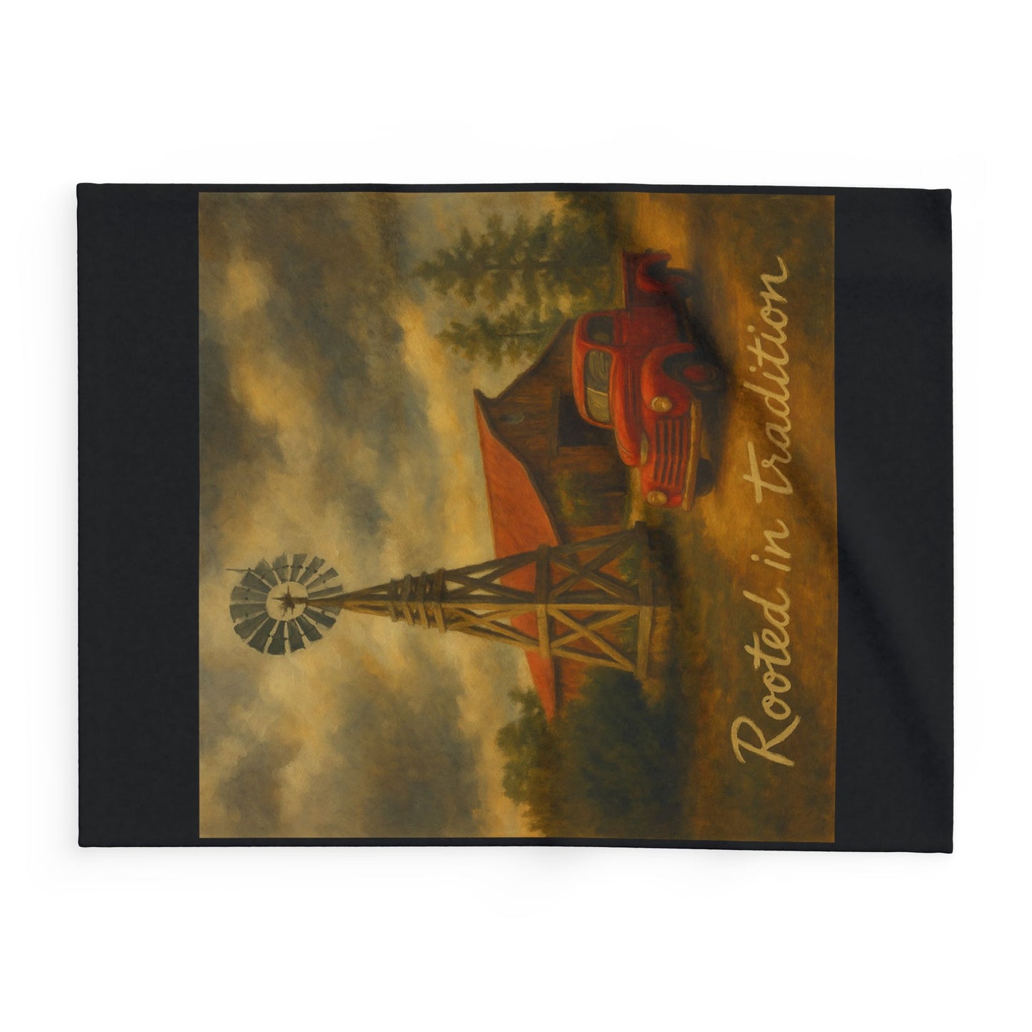 Cozy Rustic Blanket with Truck Design, Perfect for Home Decor, Gifts, Camping, Festivals, and Cozy Nights