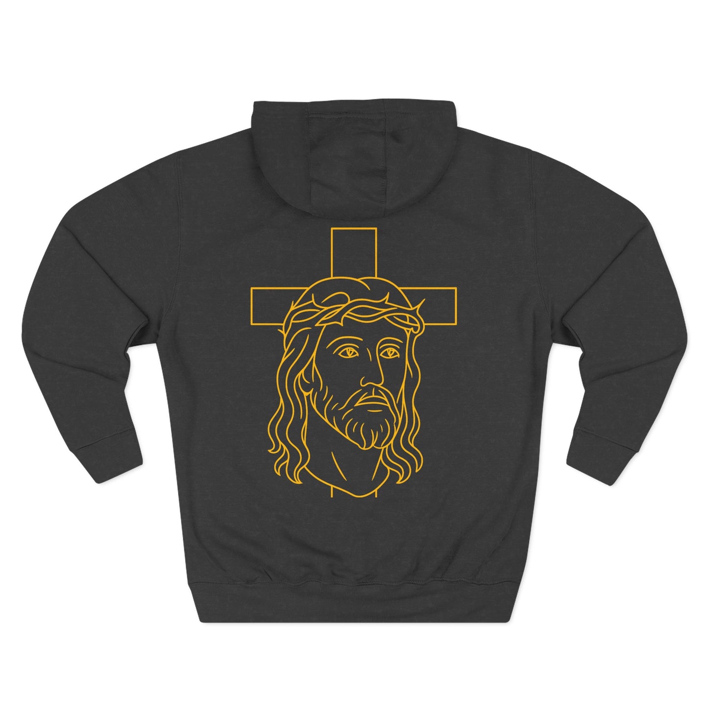 Stay Sober x Faith Hoodie – Gold & Black Christian Recovery Design