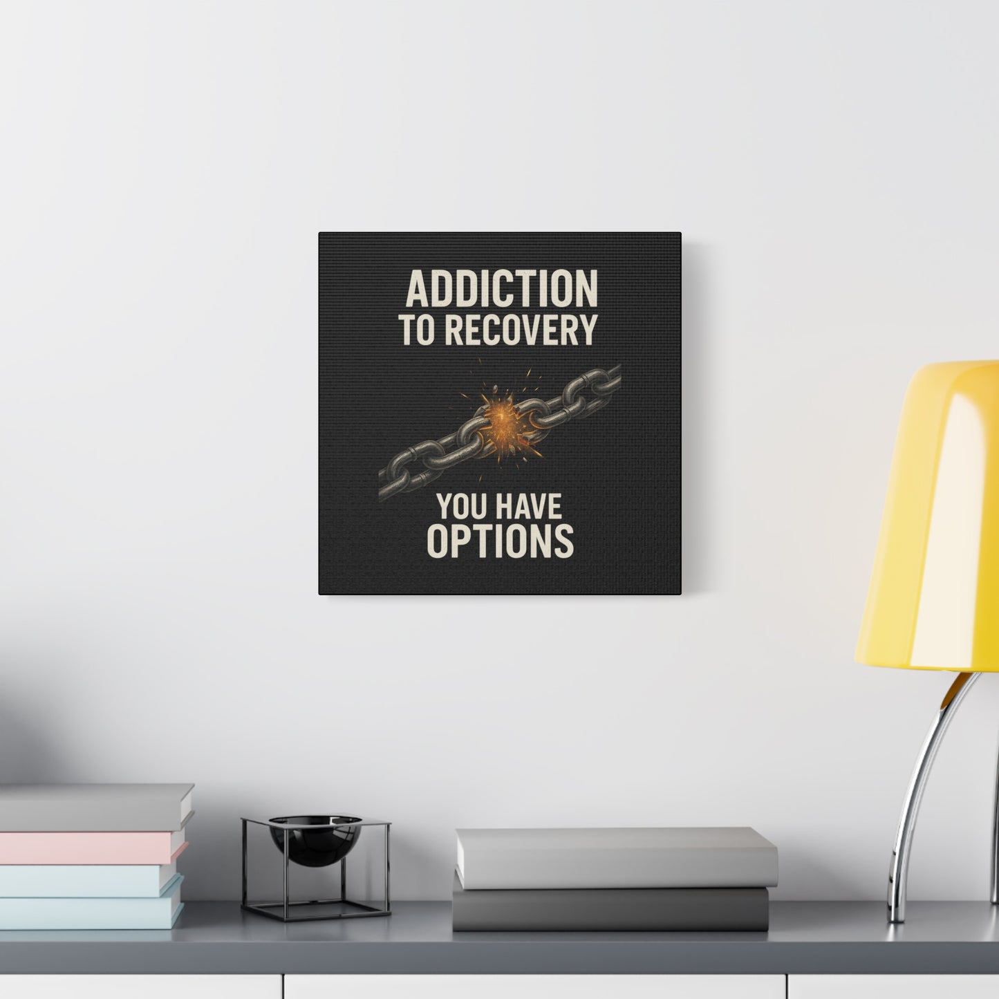 Inspirational Wall Art - Addiction Recovery Canvas, Motivational Decor, Recovery Gift, Home Office Wall Art, Supportive Quote Print