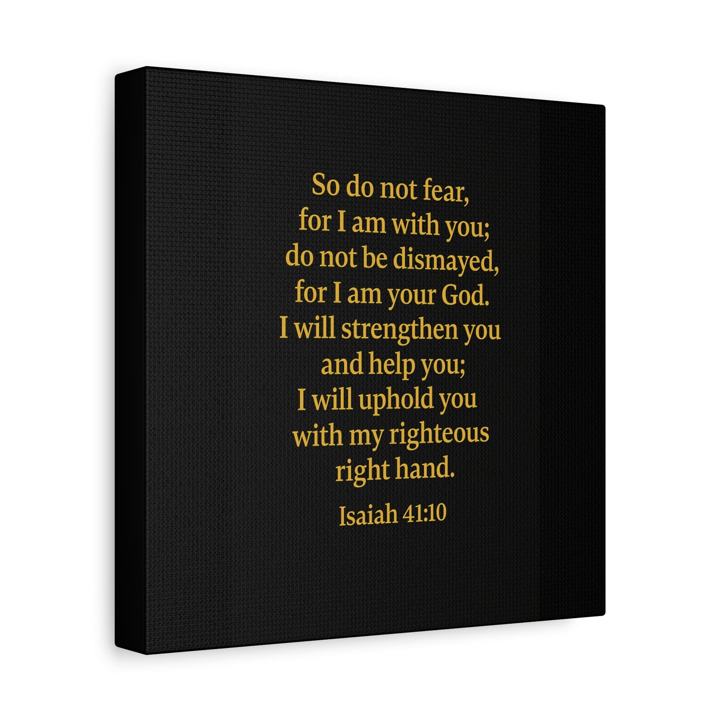 Inspirational Quote Isaiah 41:10 Wall Art, Motivational Canvas Print, Home Decor, Gift for Uplifting Moments, Faith-Based Decoration
