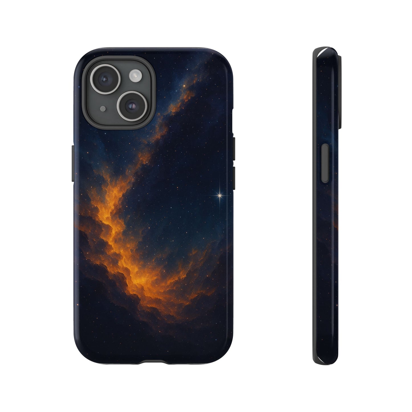 Stellar Flame – Cosmic Nebula Art Phone Case