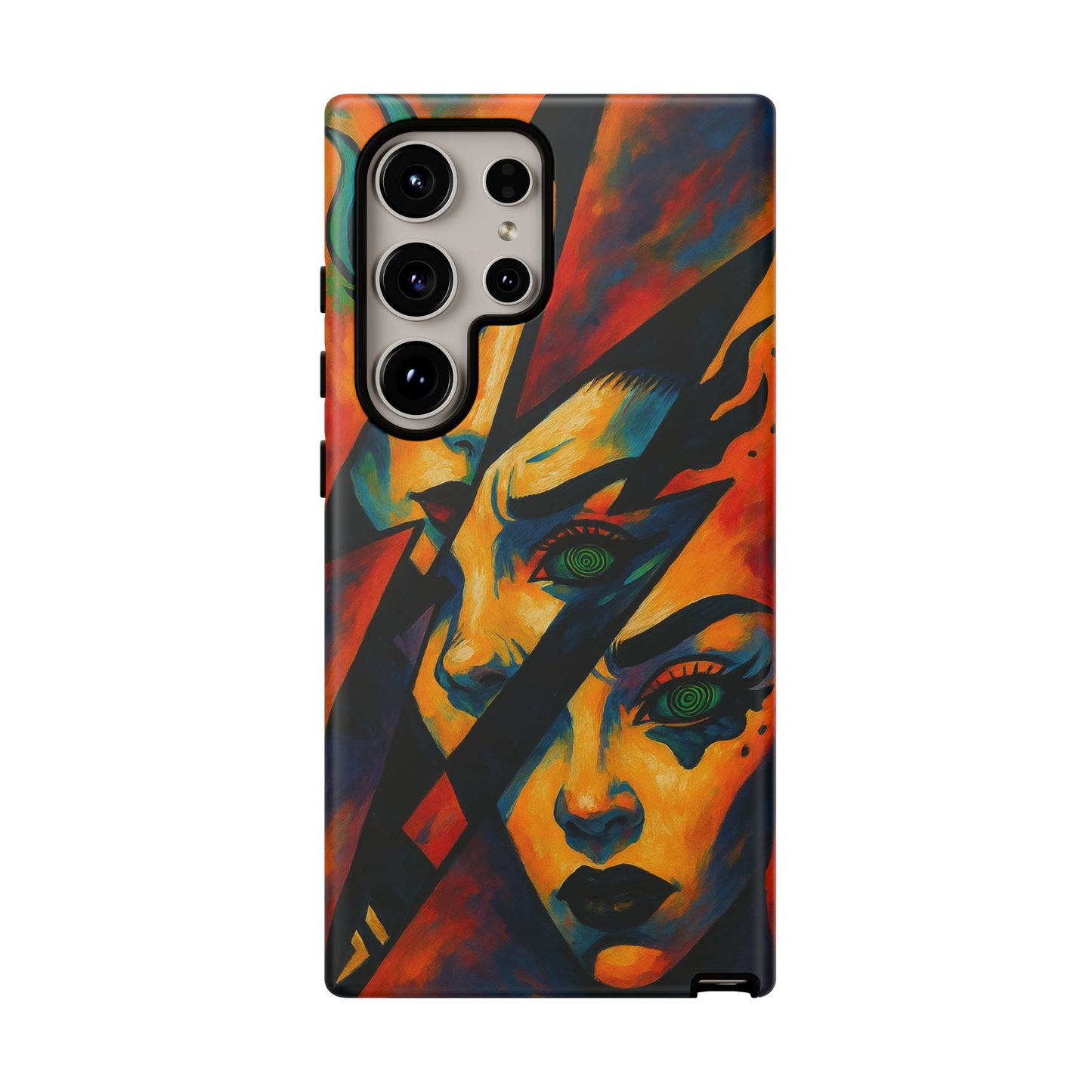 Vibrant Phone Case with Edgy Art, Tough Cases for Trendsetters, Unique Gift for Art Lovers, Colorful Phone Accessory, Protection and Style