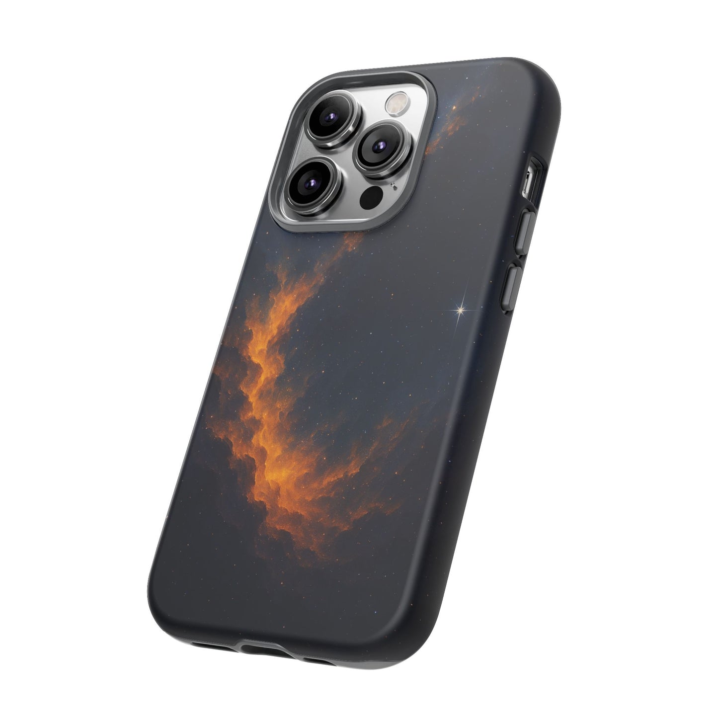 Stellar Flame – Cosmic Nebula Art Phone Case