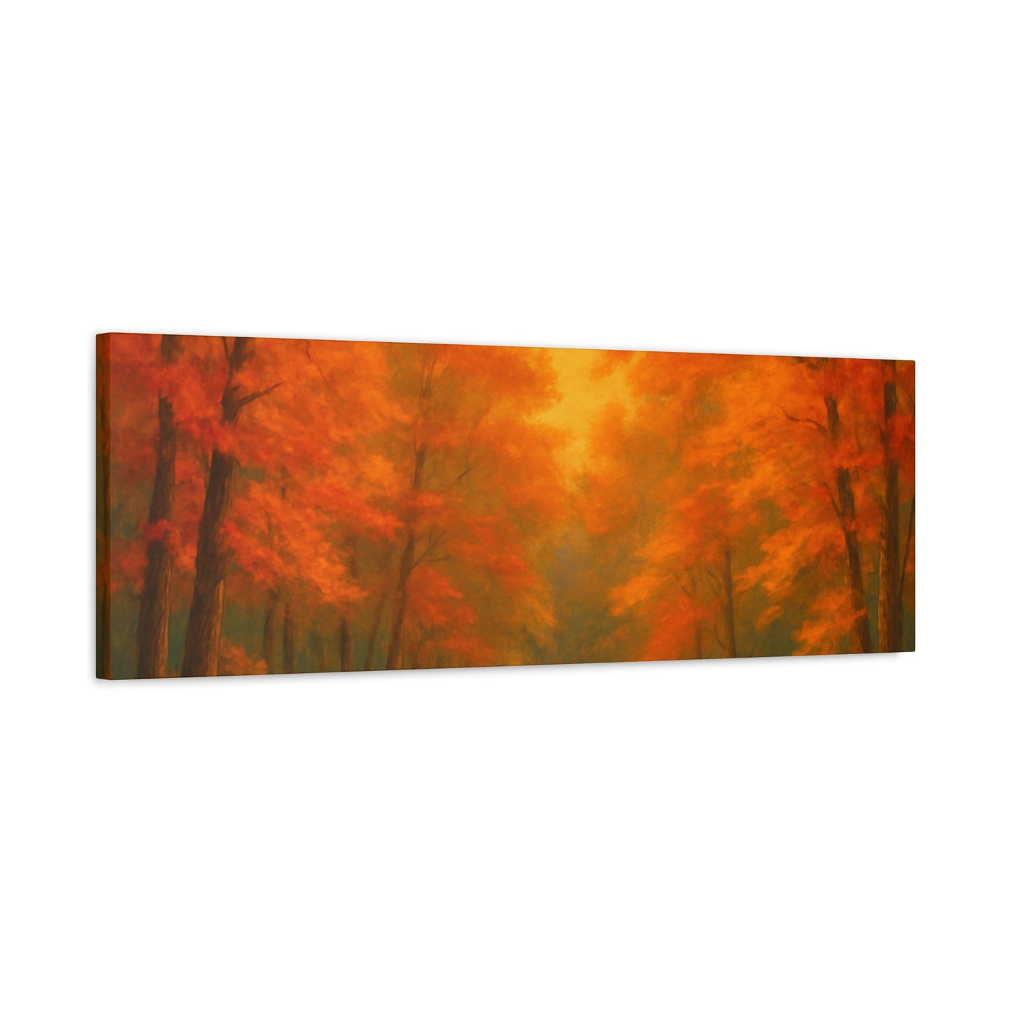 Autumn Forest Canvas Art Print, Fall Home Decor, Cozy Wall Art, Nature Inspired Gallery, Seasonal Decoration