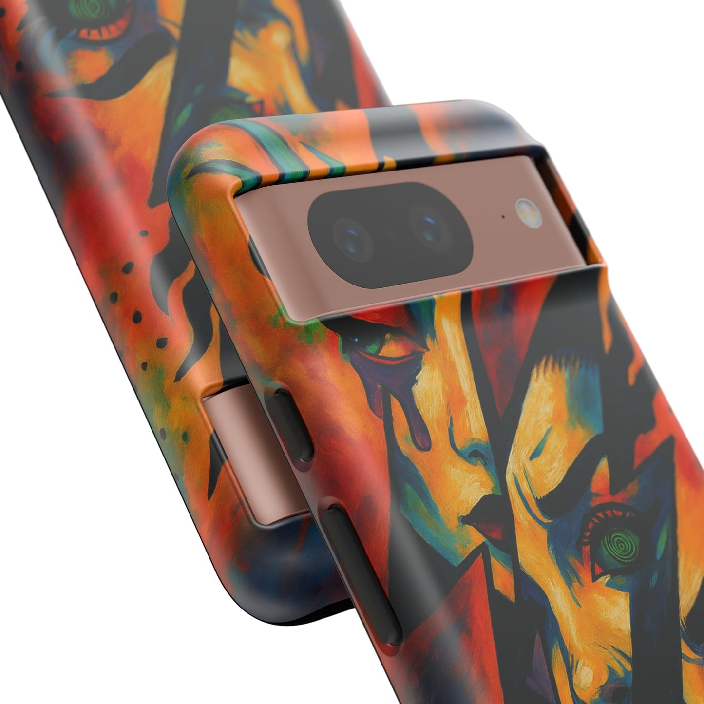 Vibrant Phone Case with Edgy Art, Tough Cases for Trendsetters, Unique Gift for Art Lovers, Colorful Phone Accessory, Protection and Style