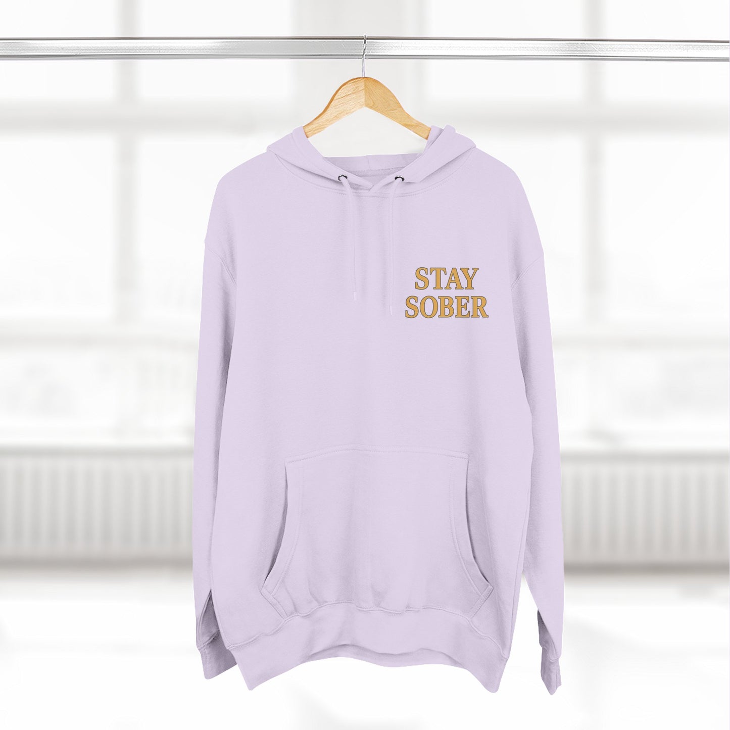 Samurai hoodie- Stay Sober, Defend Peace | Cozy Sweatshirt for Wellness, Gratitude Gifts, Motivation, Mindfulness