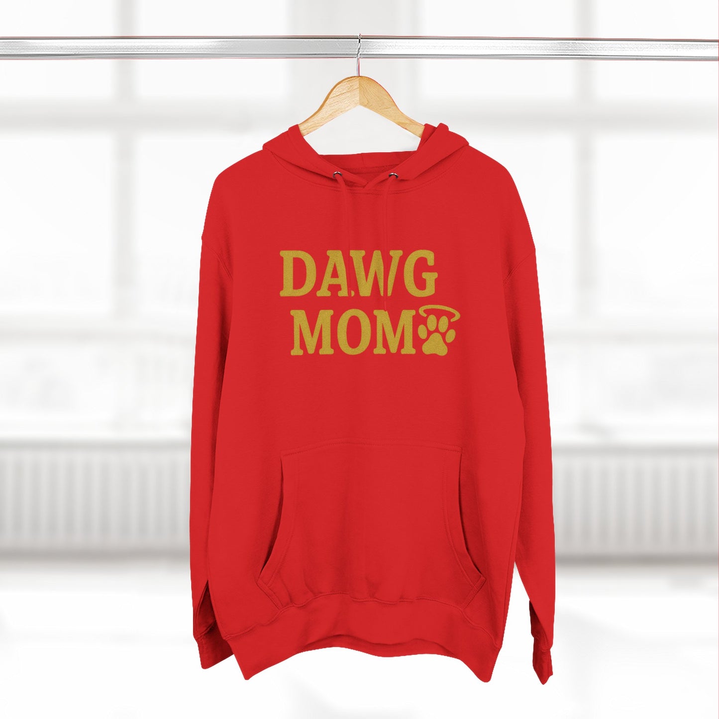 Dawg Mom Fleece Hoodie - Cozy Dog Lover Sweatshirt, Gift for Pet Moms, Animal Lover Apparel, Dog-Themed Clothing, Gifts for Dog Owners
