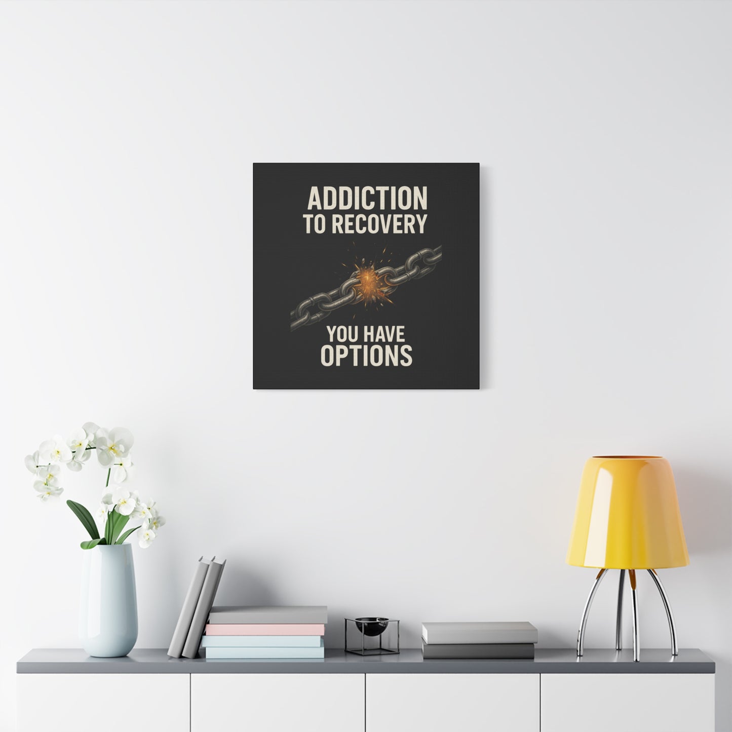 Inspirational Wall Art - Addiction Recovery Canvas, Motivational Decor, Recovery Gift, Home Office Wall Art, Supportive Quote Print