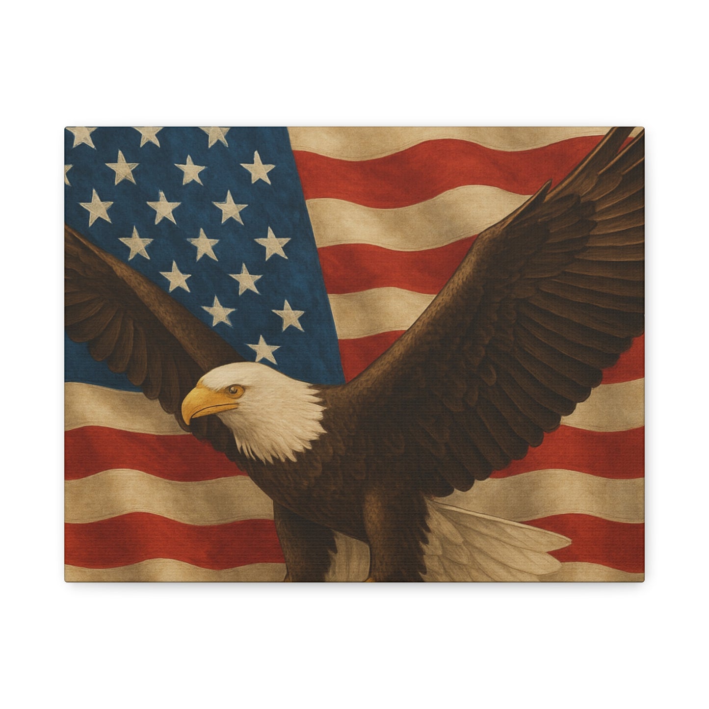 American Eagle Canvas Wall Art, Patriotic Home Decor, Stretched Artwork for Veterans, Independence Day Gift, 12x16 Inch Canvas, [...]