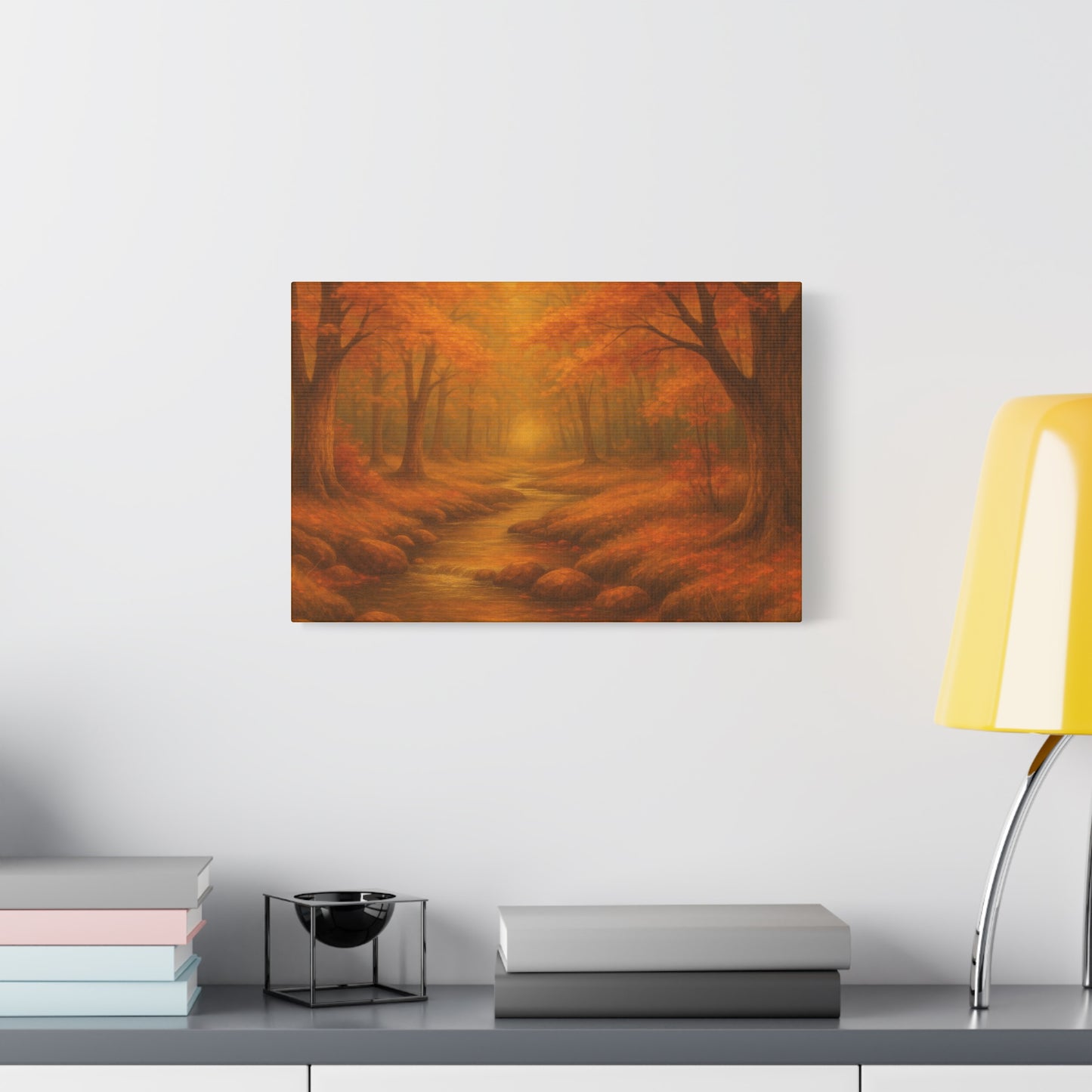 Autumn Landscape Canvas Print, Cozy Home Decor, Fall Wall Art, Nature Inspired Gift, Thanksgiving Decoration
