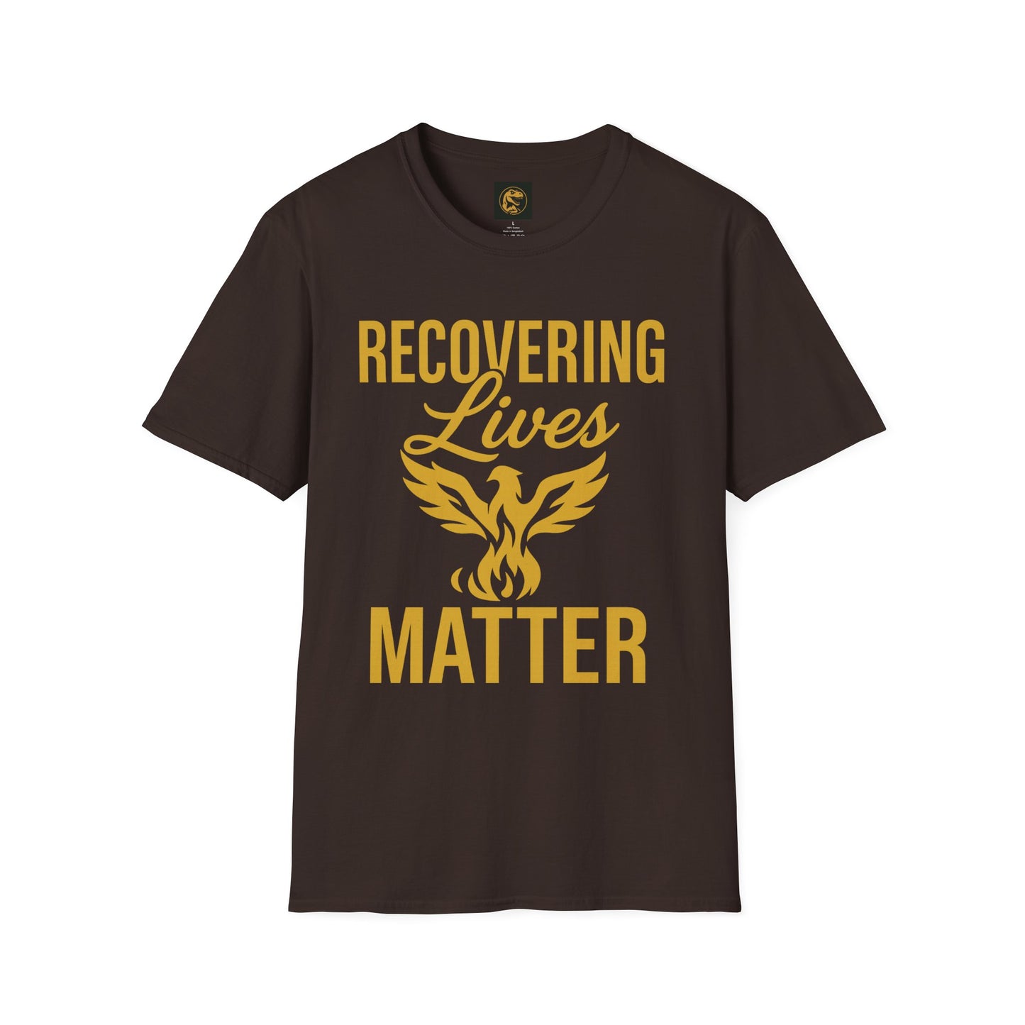 Recovering Lives Matter T-Shirt | Unisex Softstyle Tee | Recovery Support | Inspirational Apparel | Gift for Sober Friends | Self-Care Wear