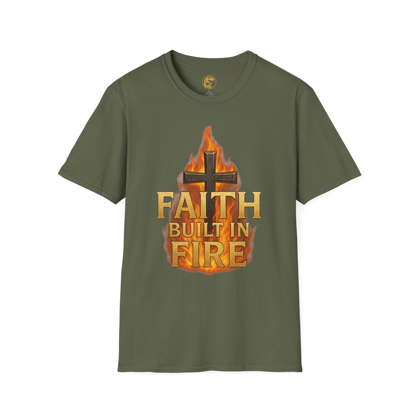 Faith Built in Fire Unisex Softstyle T-Shirt