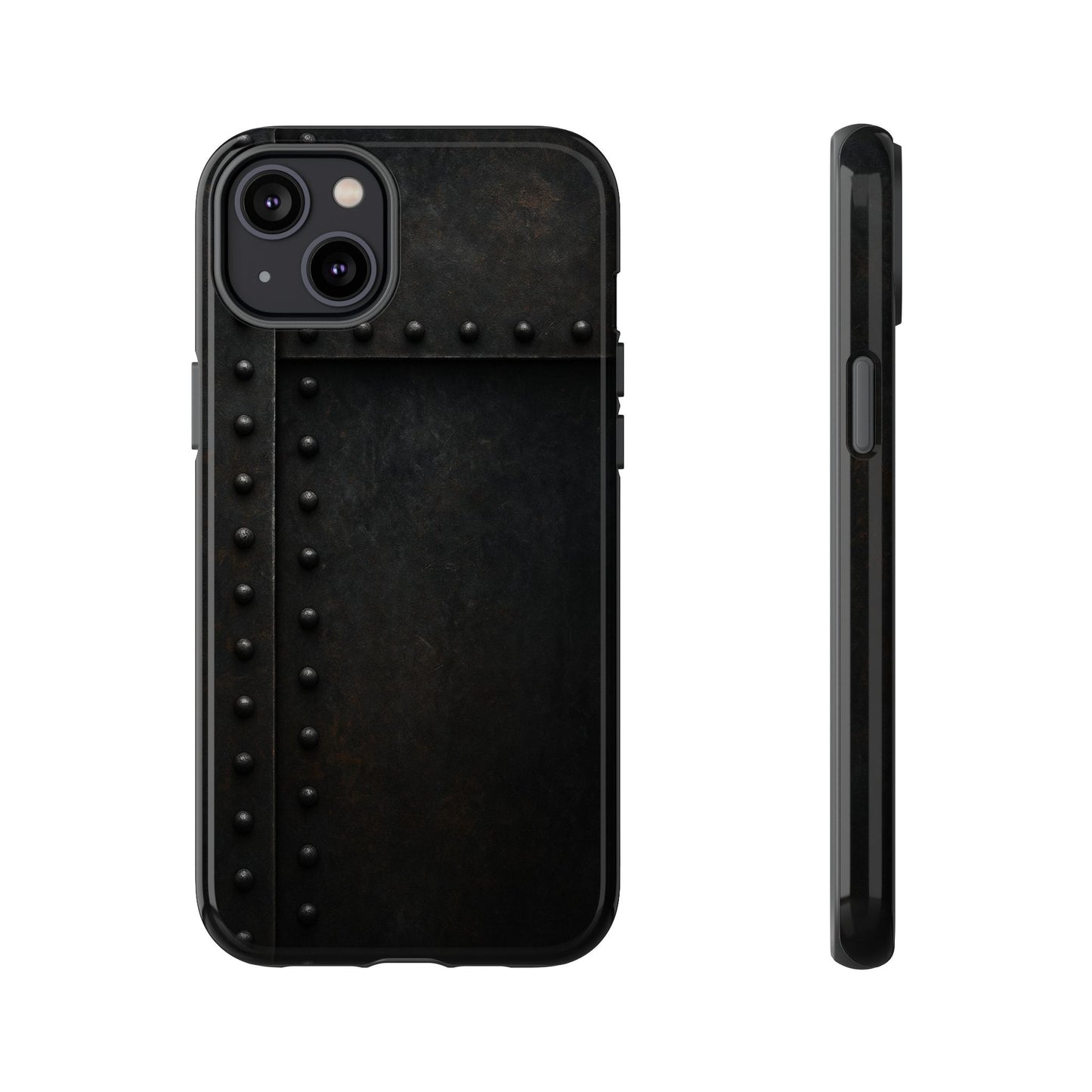 Steel & Smoke – Riveted Shadows Phone Case