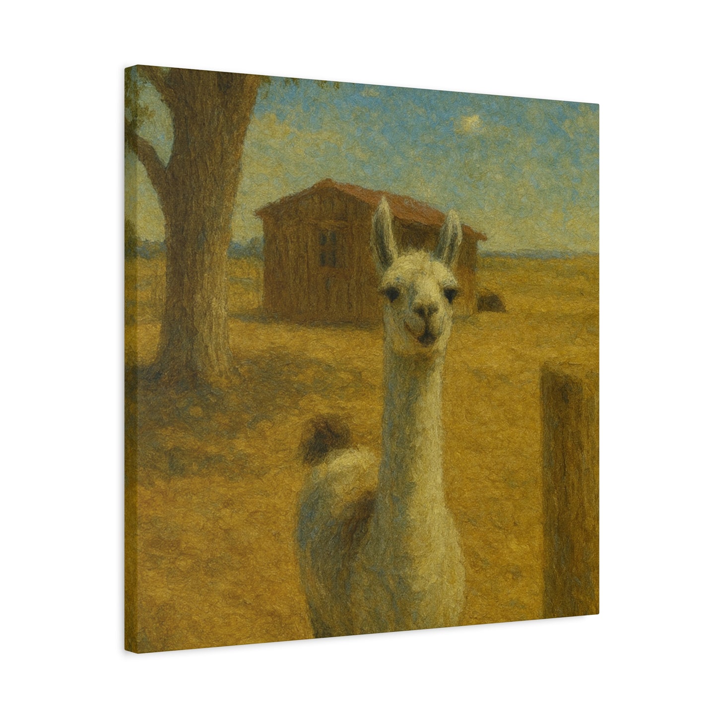 Llama Artwork Canvas Print, Unique Home Decor, Wall Art for Animal Lovers, Canvas Wall Art, Gift for Nature Enthusiasts