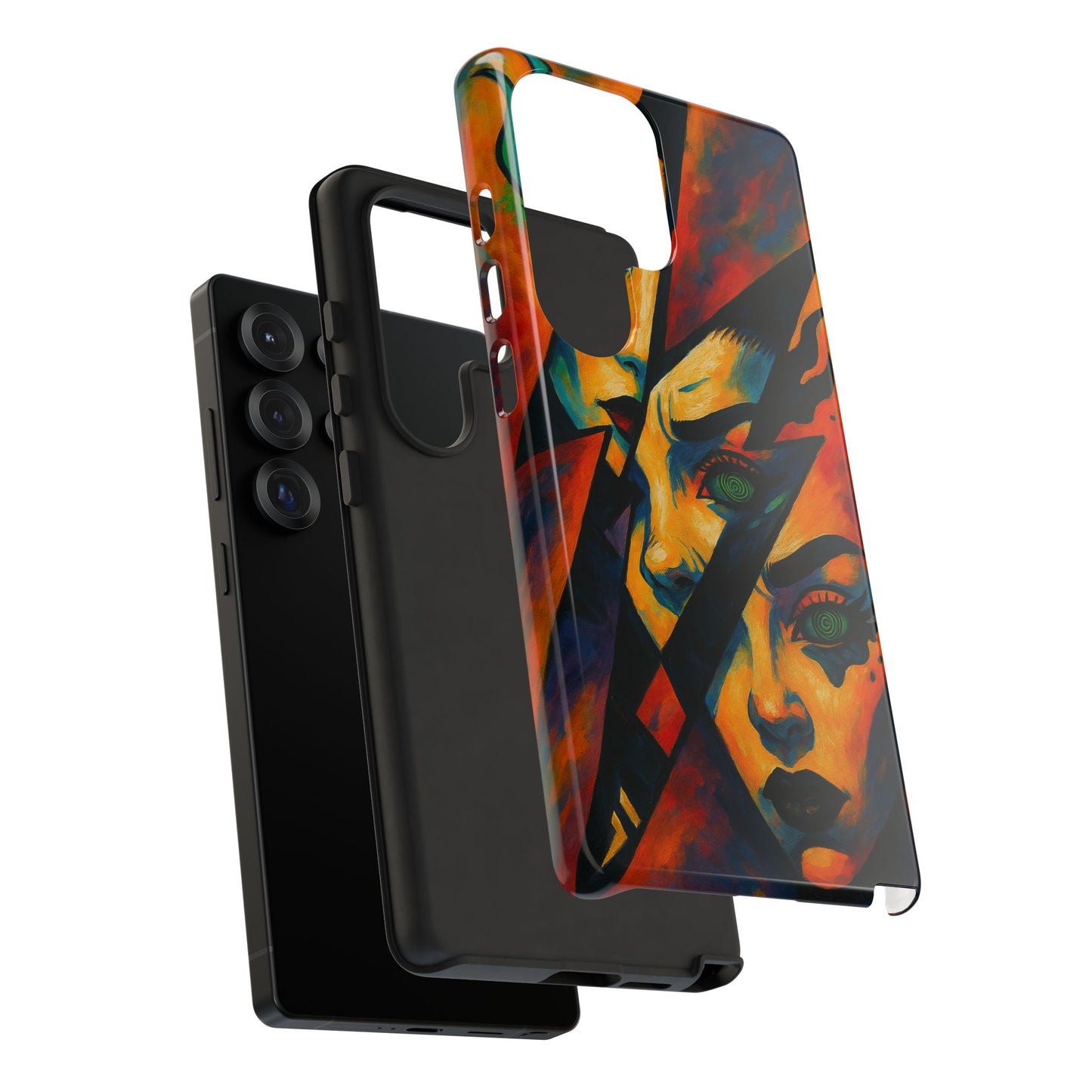 Vibrant Phone Case with Edgy Art, Tough Cases for Trendsetters, Unique Gift for Art Lovers, Colorful Phone Accessory, Protection and Style