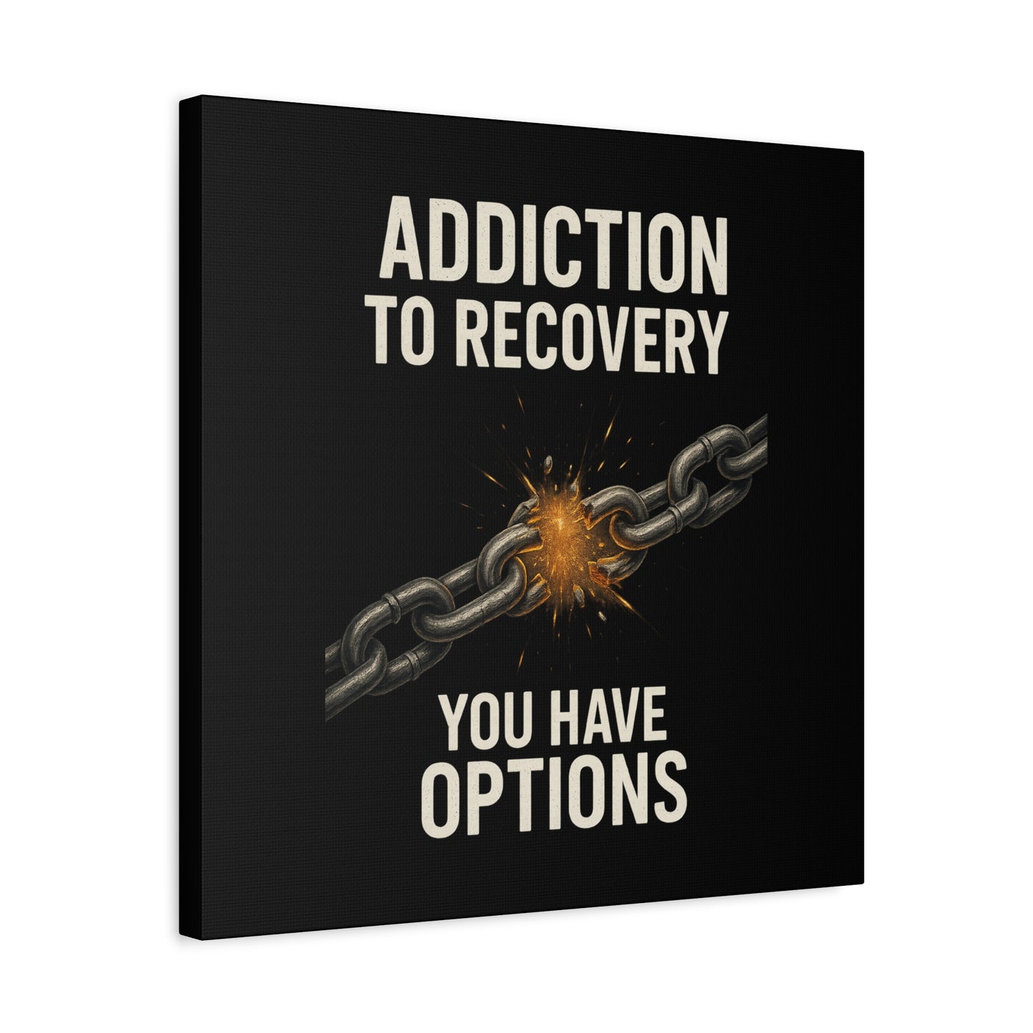 Inspirational Wall Art - Addiction Recovery Canvas, Motivational Decor, Recovery Gift, Home Office Wall Art, Supportive Quote Print