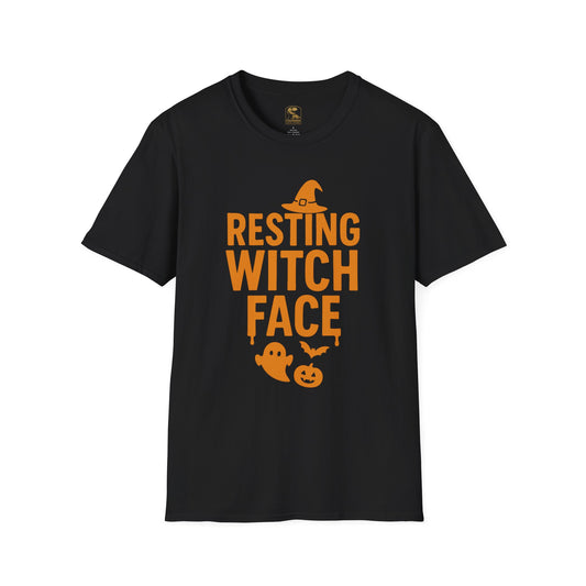 Resting Witch Face T-Shirt | Unisex Halloween Tee, Spooky Graphic Shirt, Seasonal Wear, Gift for Her/Him, Fall Fashion