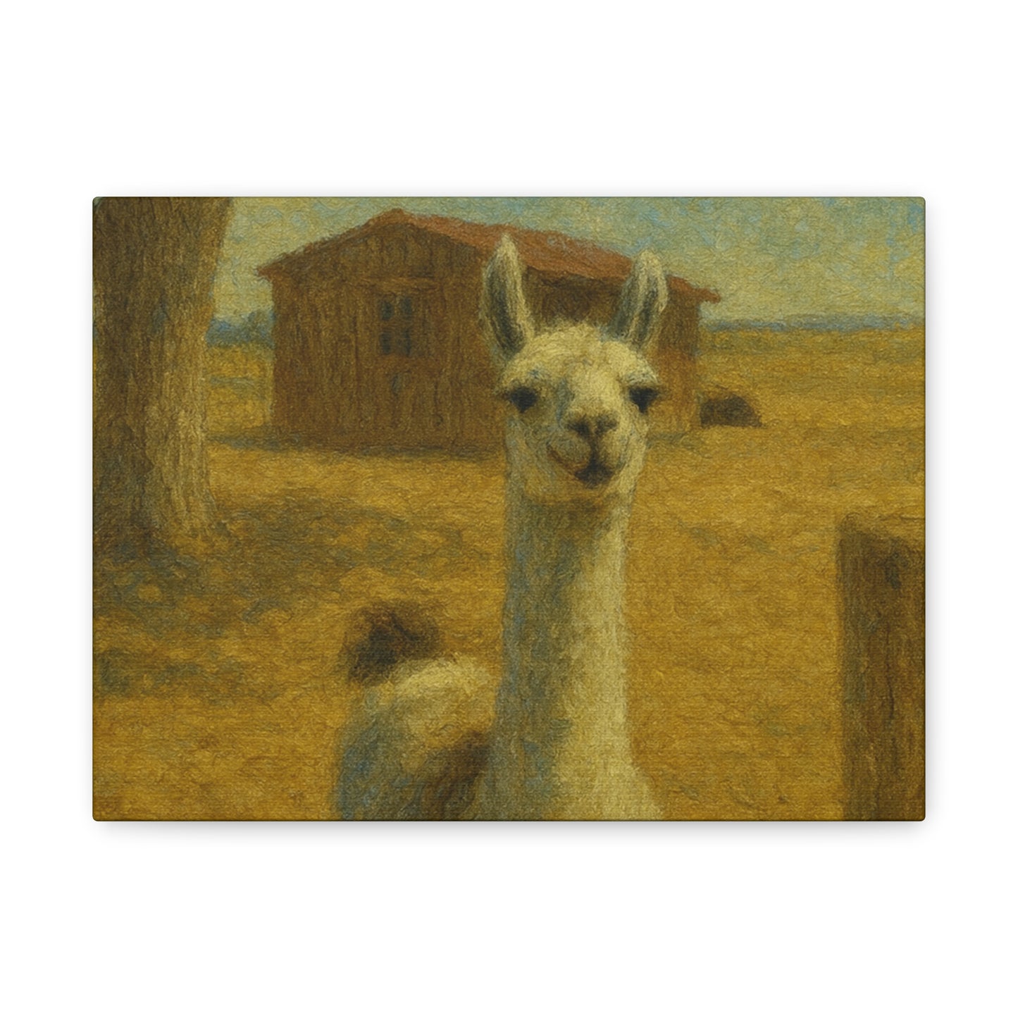 Llama Artwork Canvas Print, Unique Home Decor, Wall Art for Animal Lovers, Canvas Wall Art, Gift for Nature Enthusiasts