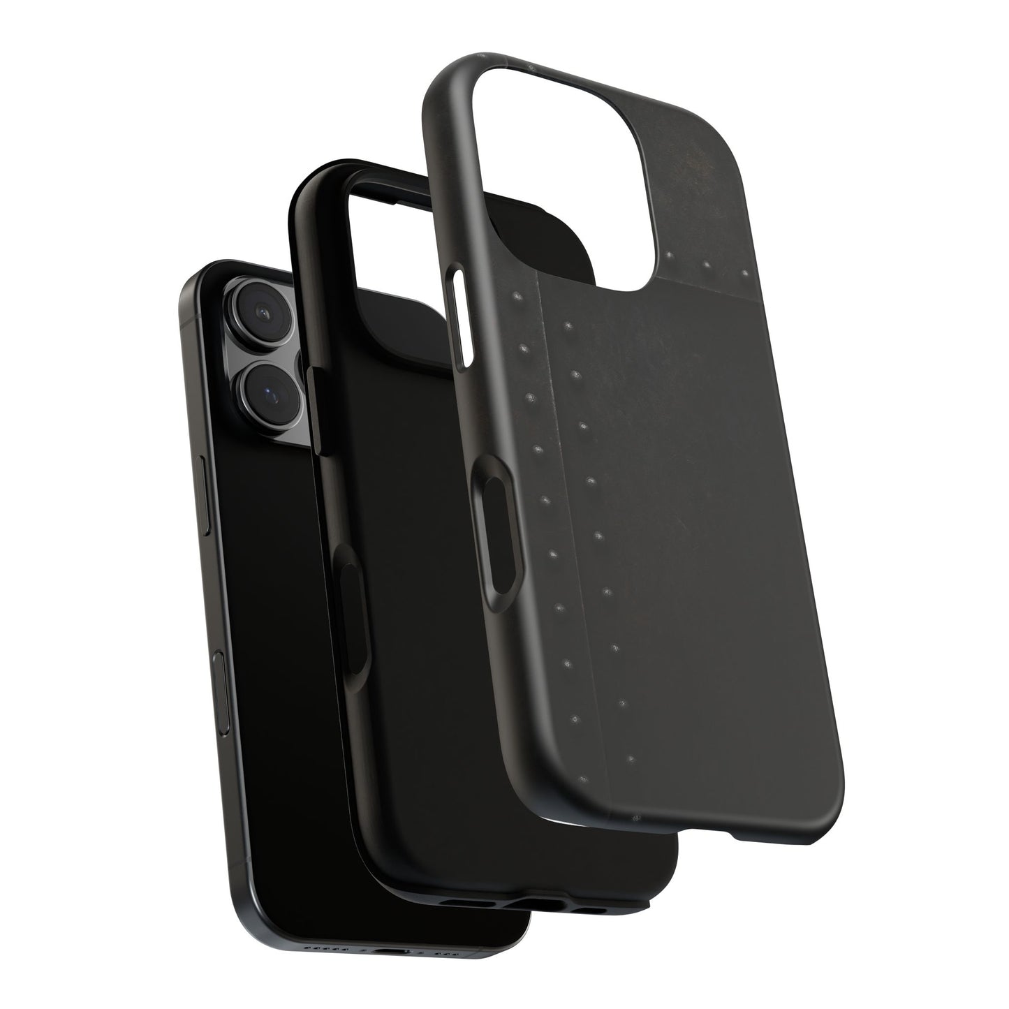 Steel & Smoke – Riveted Shadows Phone Case
