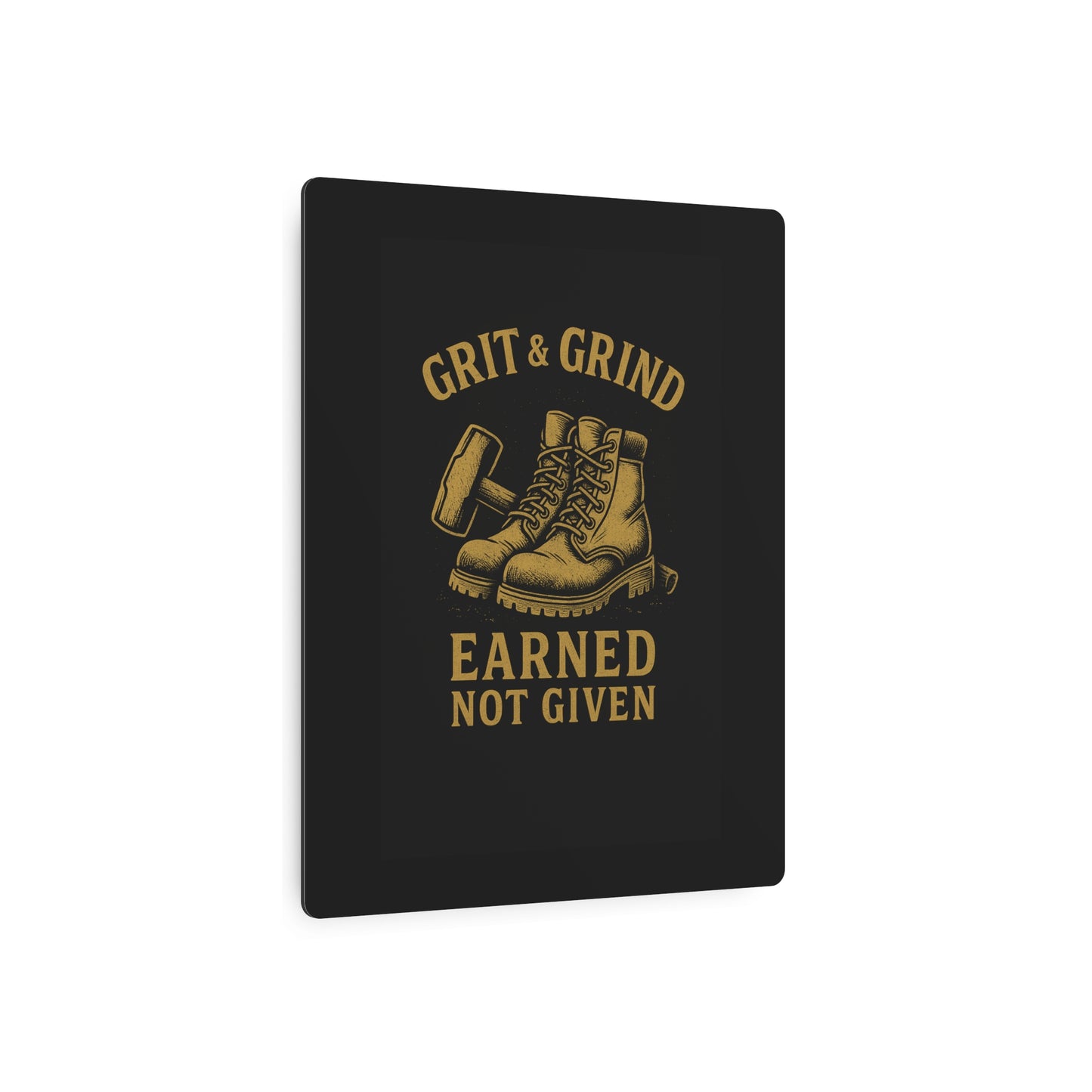 Grit & Grind Metal Art Sign