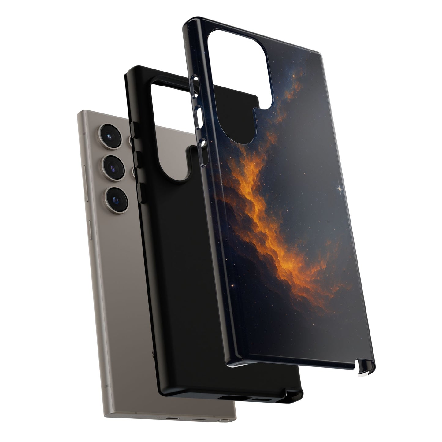 Stellar Flame – Cosmic Nebula Art Phone Case