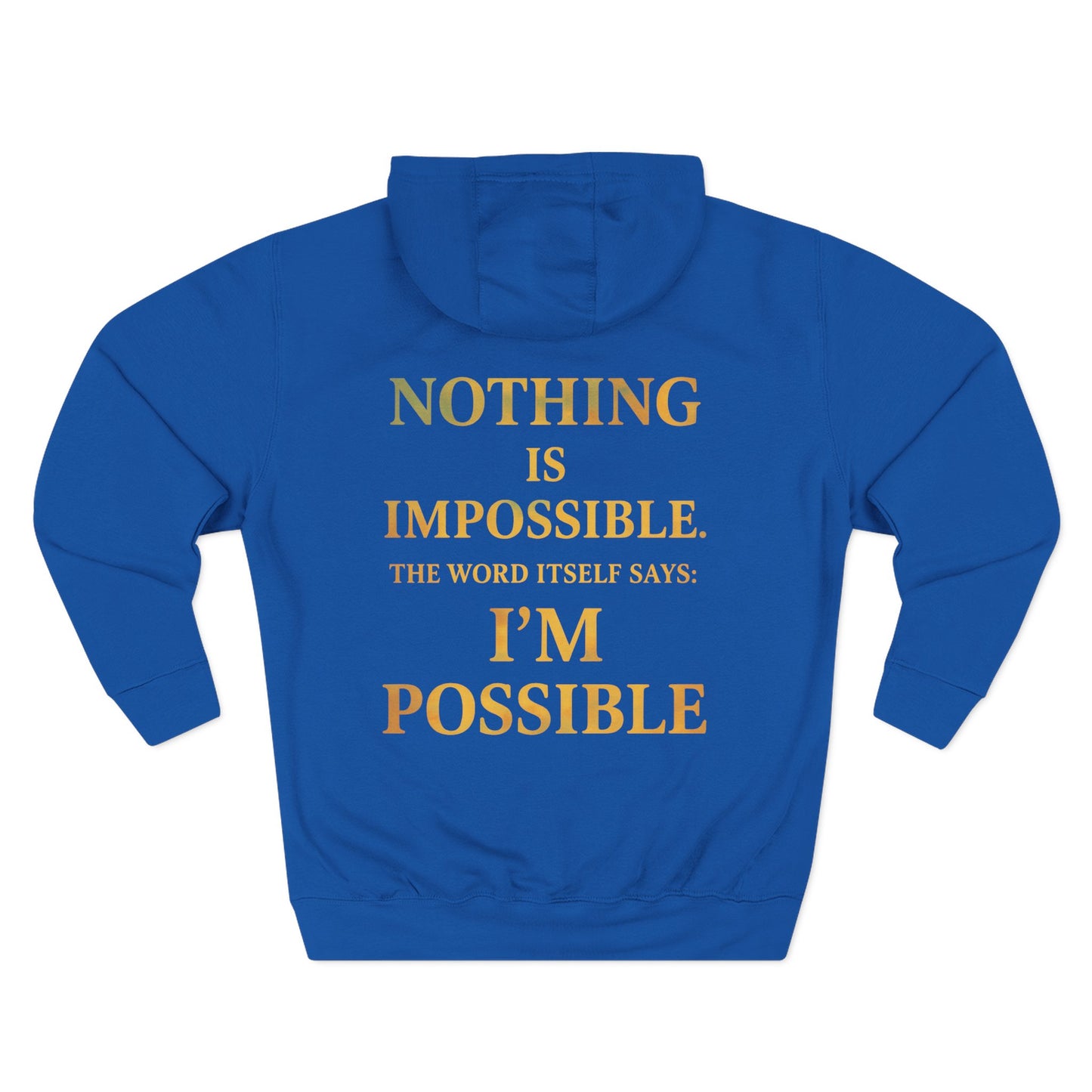 Inspirational Fleece Hoodie, Motivational Gift for Wellness, Stay Sober Apparel, Positive Affirmation Hoodie, Recovery Support Clothing