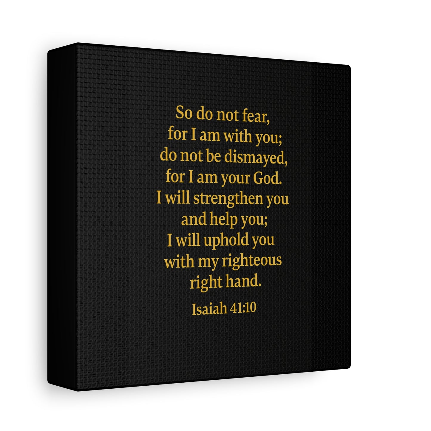 Inspirational Quote Isaiah 41:10 Wall Art, Motivational Canvas Print, Home Decor, Gift for Uplifting Moments, Faith-Based Decoration