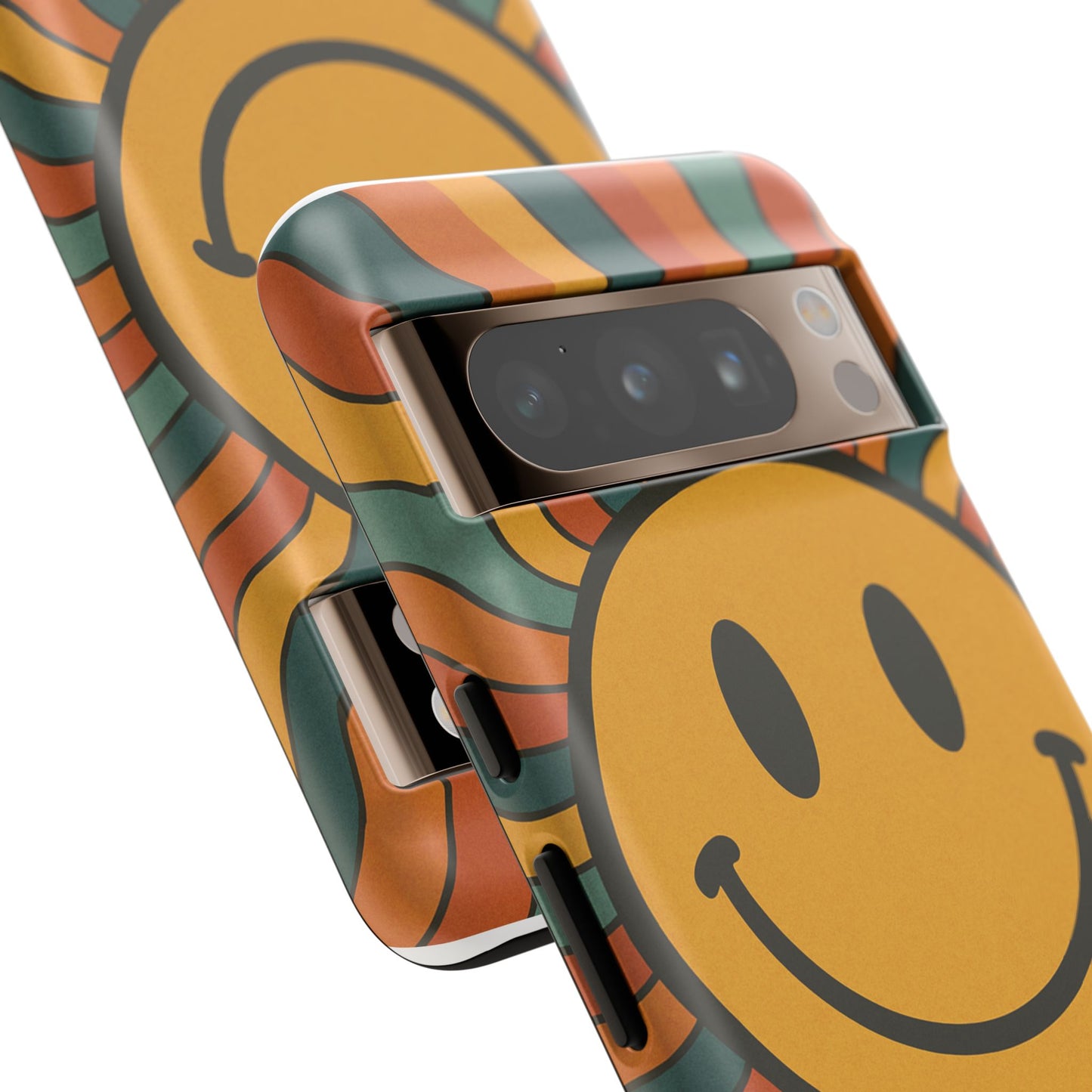 Colorful Smiley Phone Case, Retro Vibe Phone Cover, Cute Gift for Kids and Adults, Fun Protector for Everyday Use, Eco-Friendly Merchandise