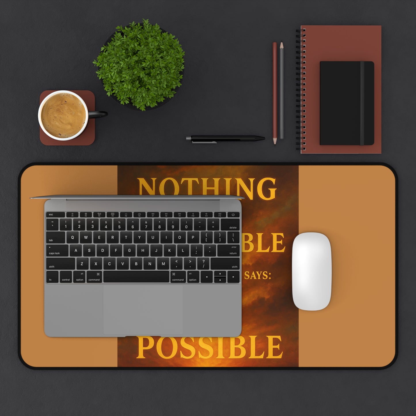 Motivational Desk Mat - I'm Possible Inspirational Office Decor, Gift for Students and Professionals, Home Office Accessory, Modern [...]