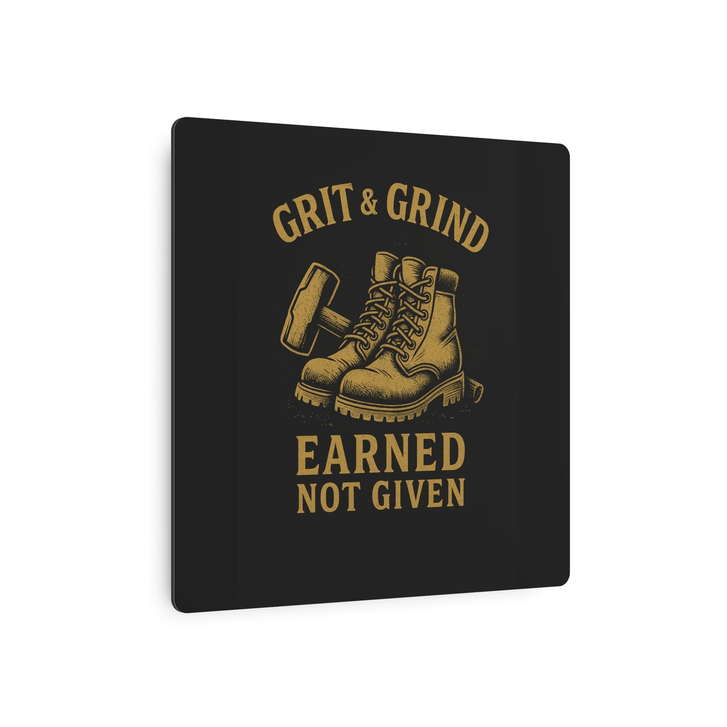 Grit & Grind Metal Art Sign