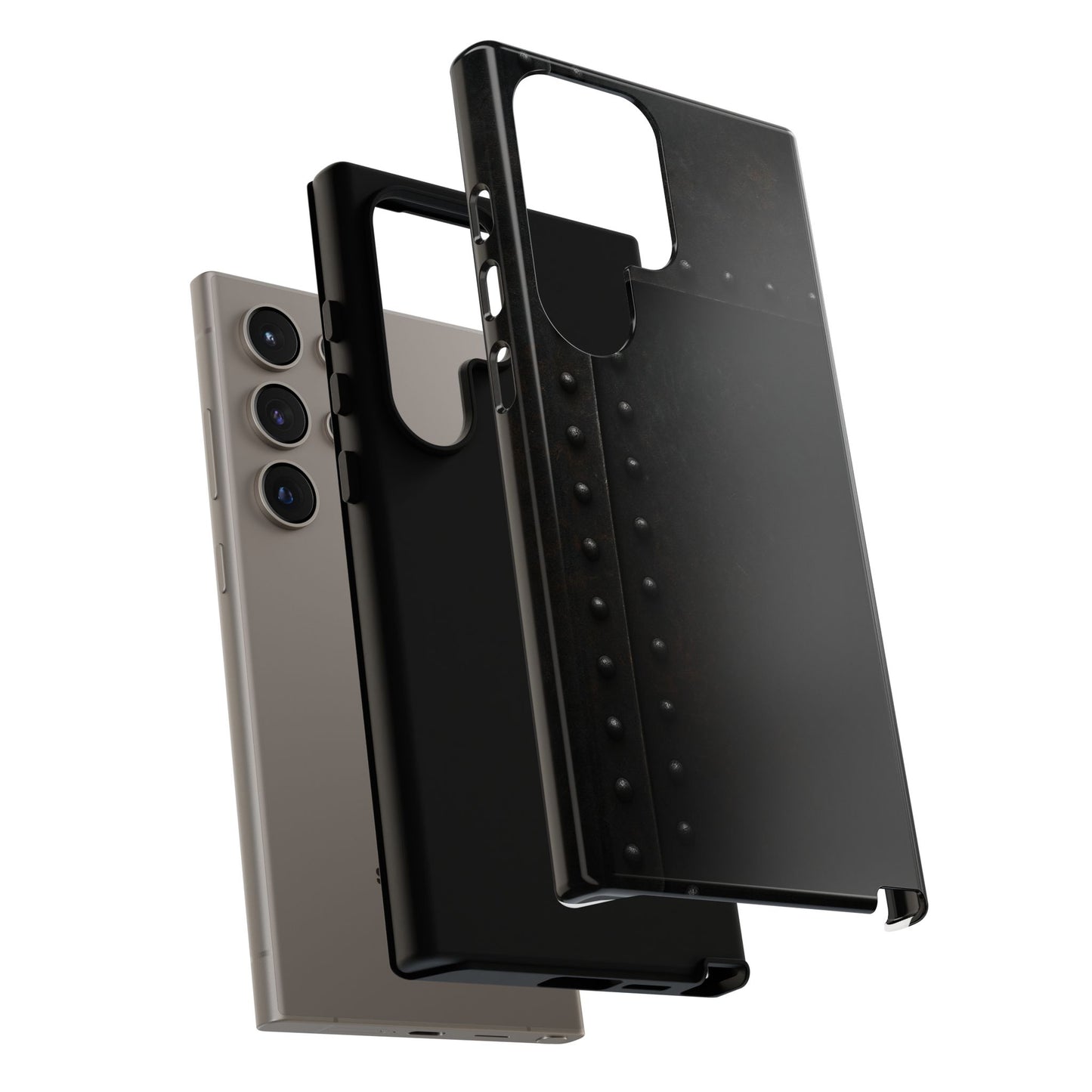 Steel & Smoke – Riveted Shadows Phone Case