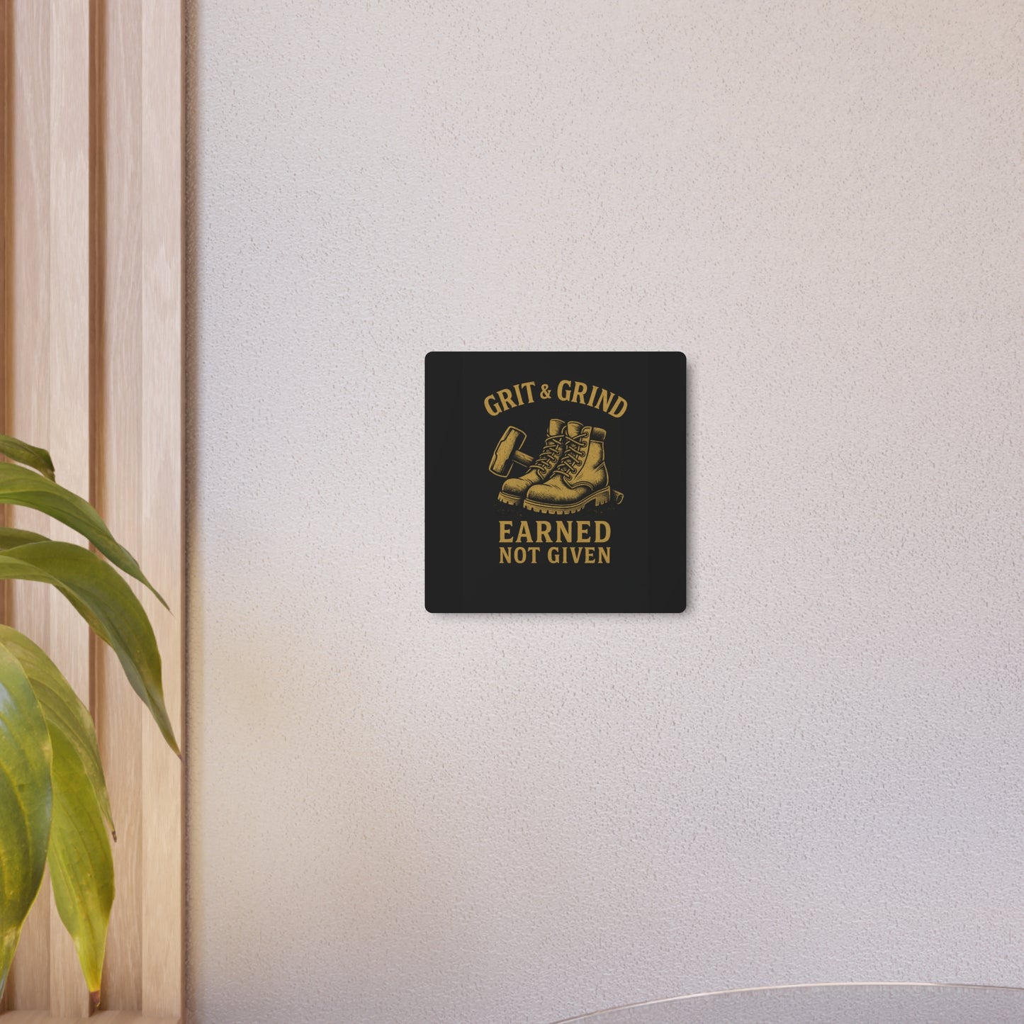 Grit & Grind Metal Art Sign