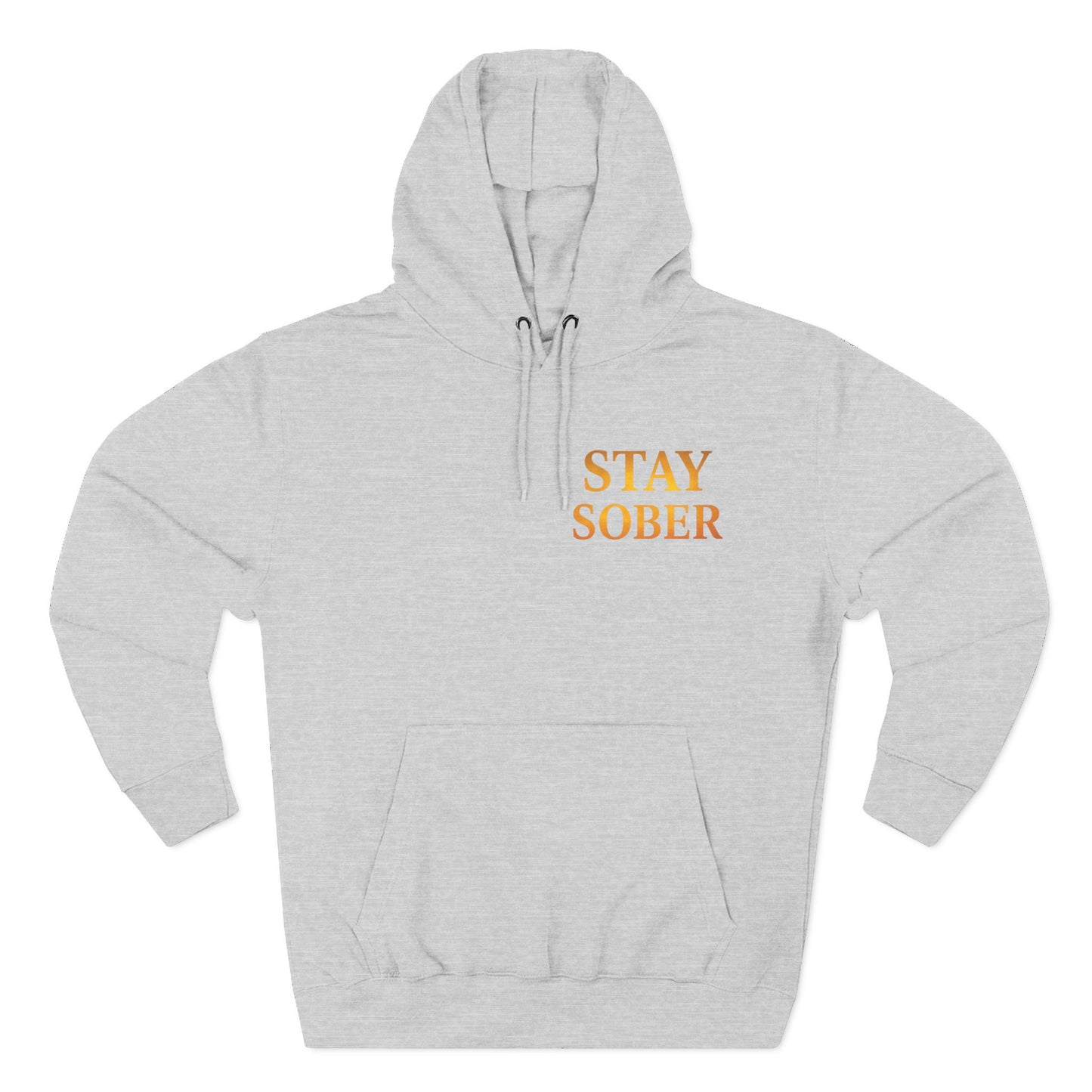 Inspirational Fleece Hoodie, Motivational Gift for Wellness, Stay Sober Apparel, Positive Affirmation Hoodie, Recovery Support Clothing