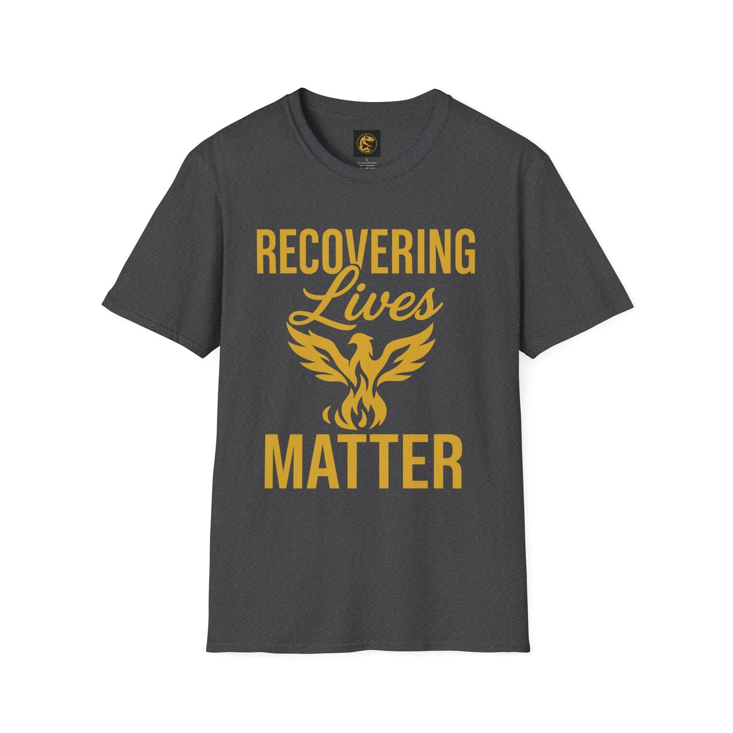 Recovering Lives Matter T-Shirt | Unisex Softstyle Tee | Recovery Support | Inspirational Apparel | Gift for Sober Friends | Self-Care Wear