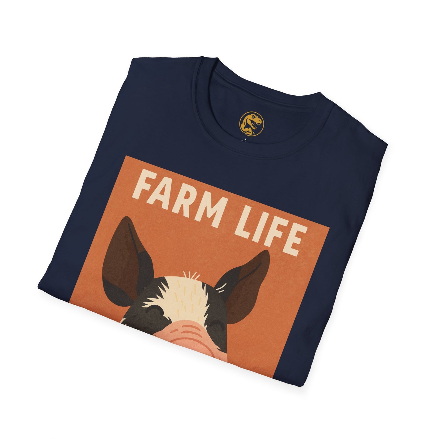 Farm Life pig Unisex Soft style T-Shirt, Casual Farm Tee, Cute Pig Graphic Shirt, Animal Lover Gift, Farm house Apparel