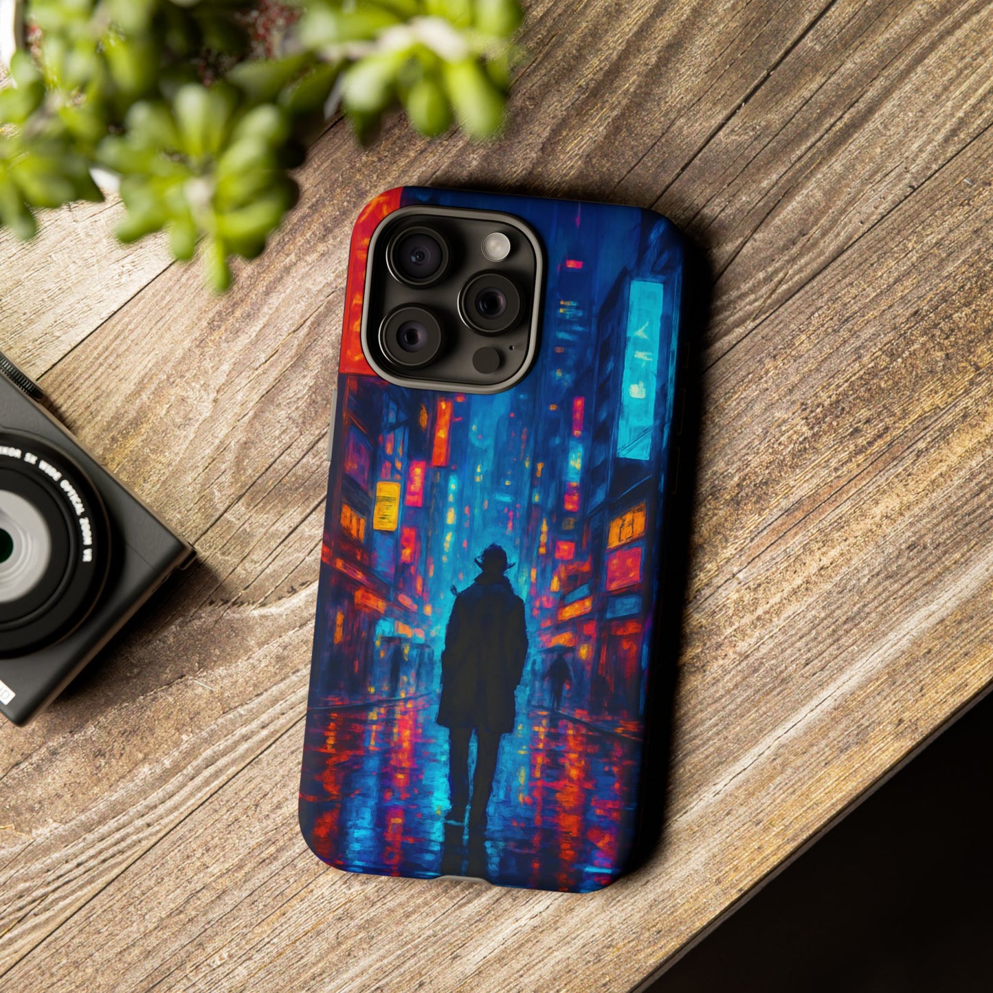 Neon City Nights – Urban Glow Phone Case