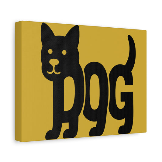 Dog-Themed Matte Canvas Art, Pet Lover Gift, Dog Decor, Home Wall Art, Housewarming Gift, Gift for Dog Owners