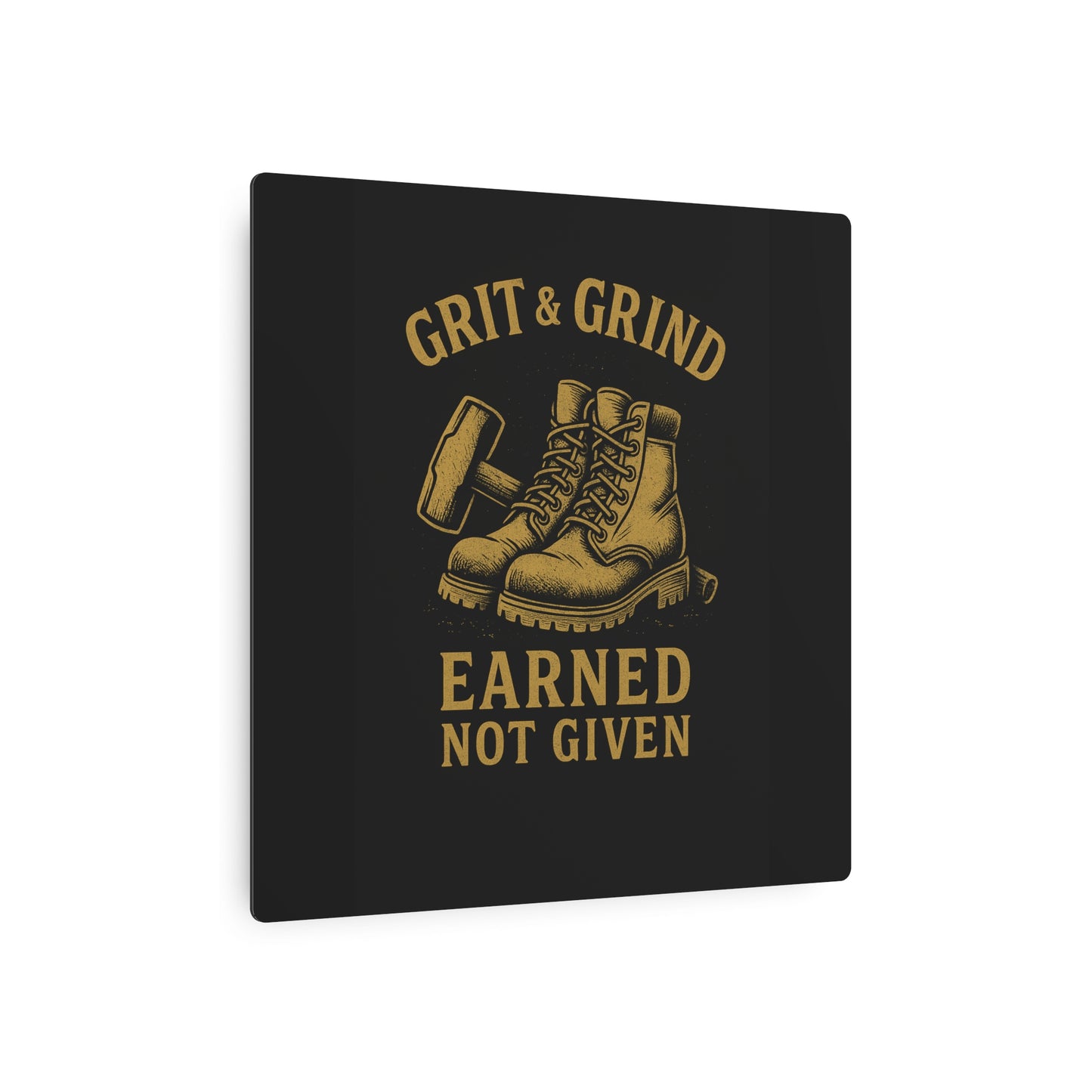 Grit & Grind Metal Art Sign