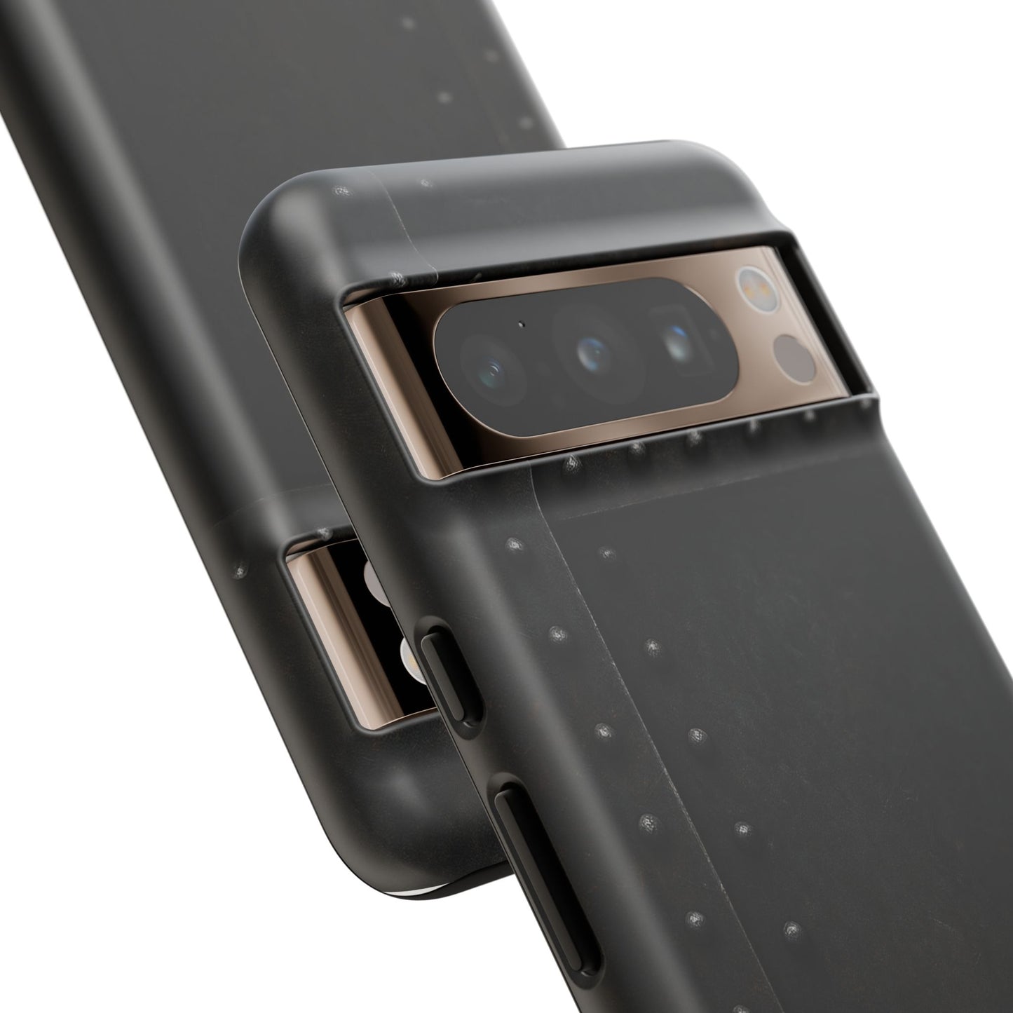 Steel & Smoke – Riveted Shadows Phone Case