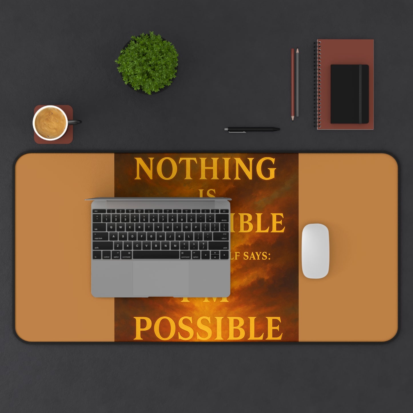 Motivational Desk Mat - I'm Possible Inspirational Office Decor, Gift for Students and Professionals, Home Office Accessory, Modern [...]