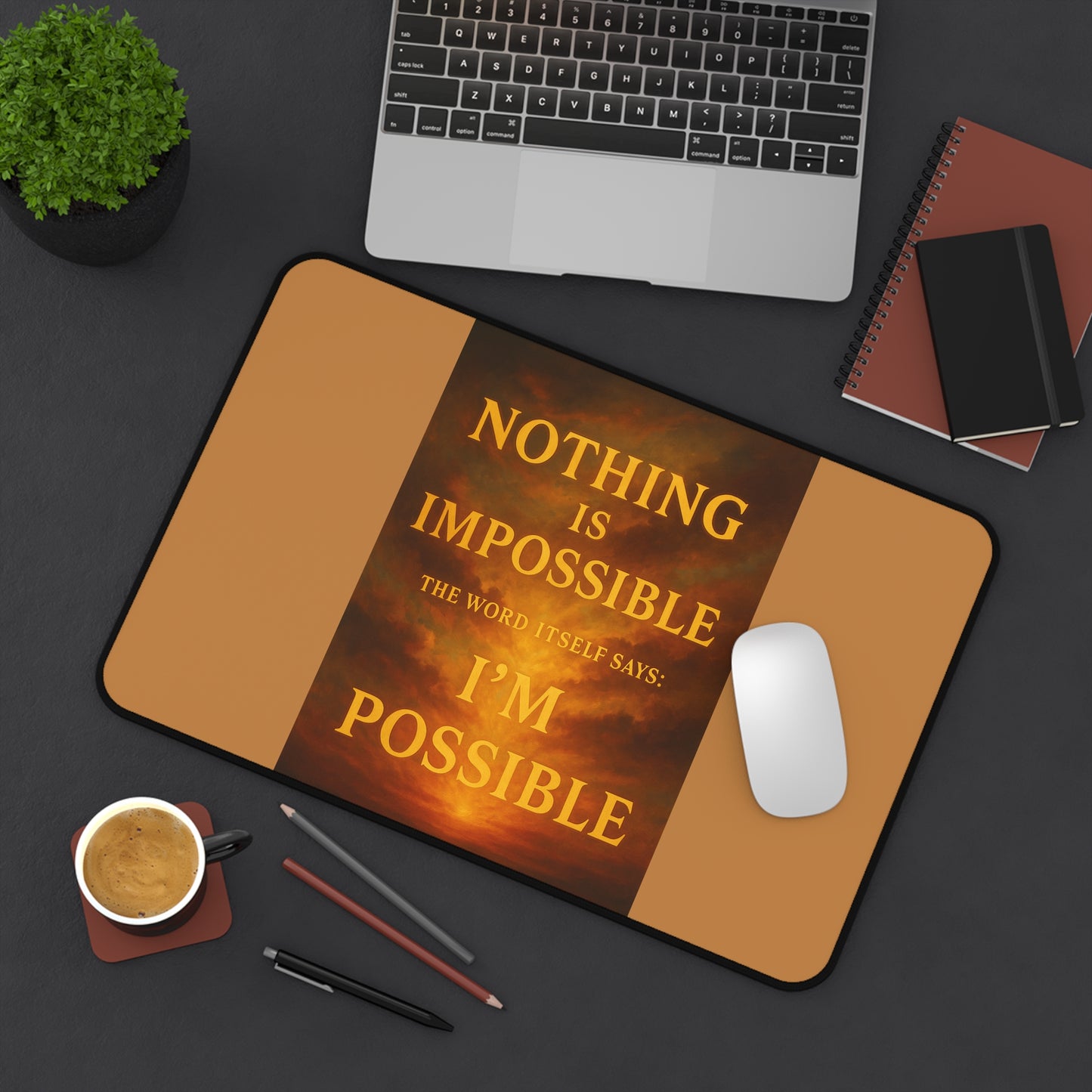 Motivational Desk Mat - I'm Possible Inspirational Office Decor, Gift for Students and Professionals, Home Office Accessory, Modern [...]