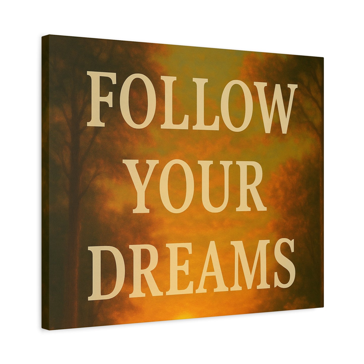 Inspirational Canvas Wall Art, Motivational Decor for Home and Office, Follow Your Dreams