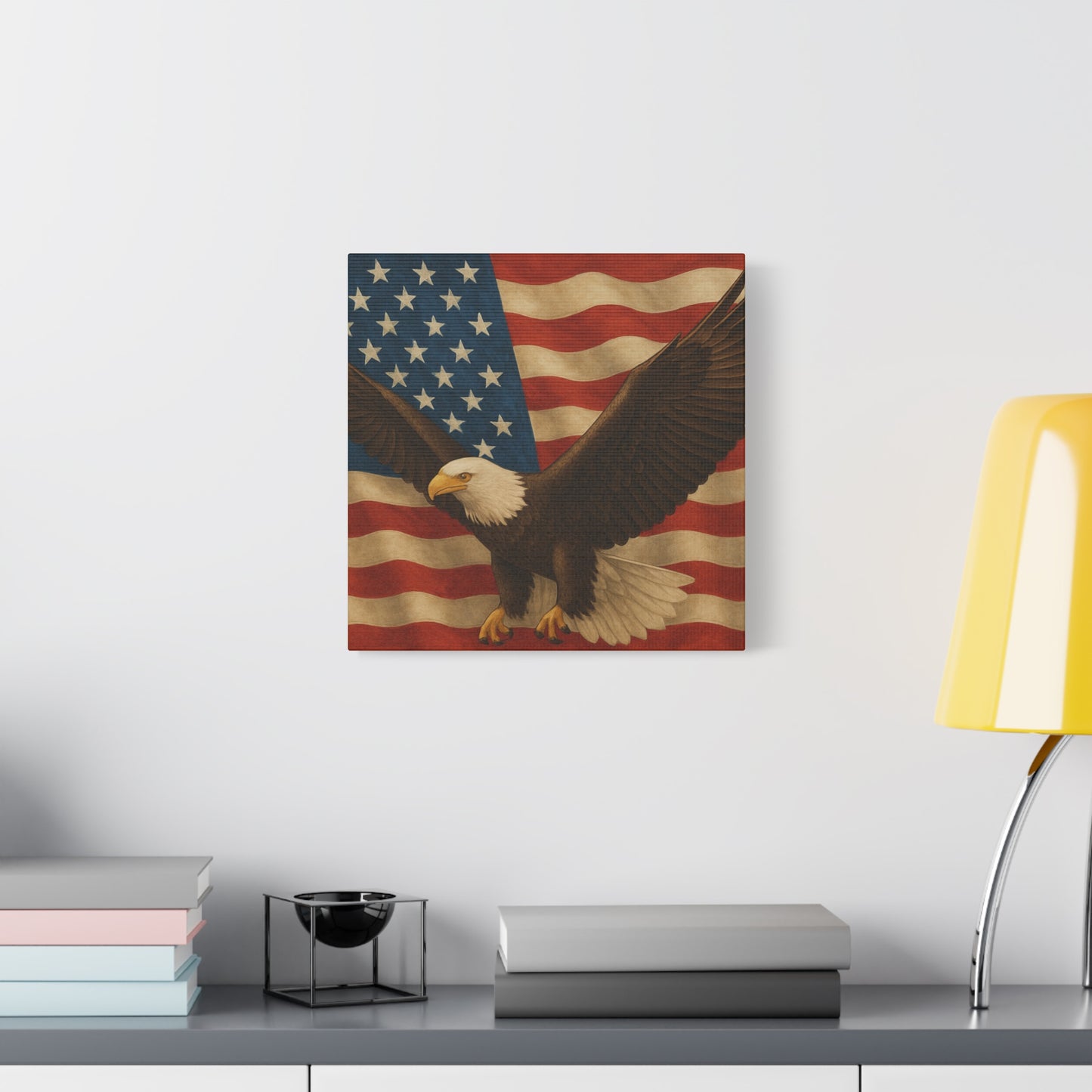 American Eagle Canvas Wall Art, Patriotic Home Decor, Stretched Artwork for Veterans, Independence Day Gift, 12x16 Inch Canvas, [...]