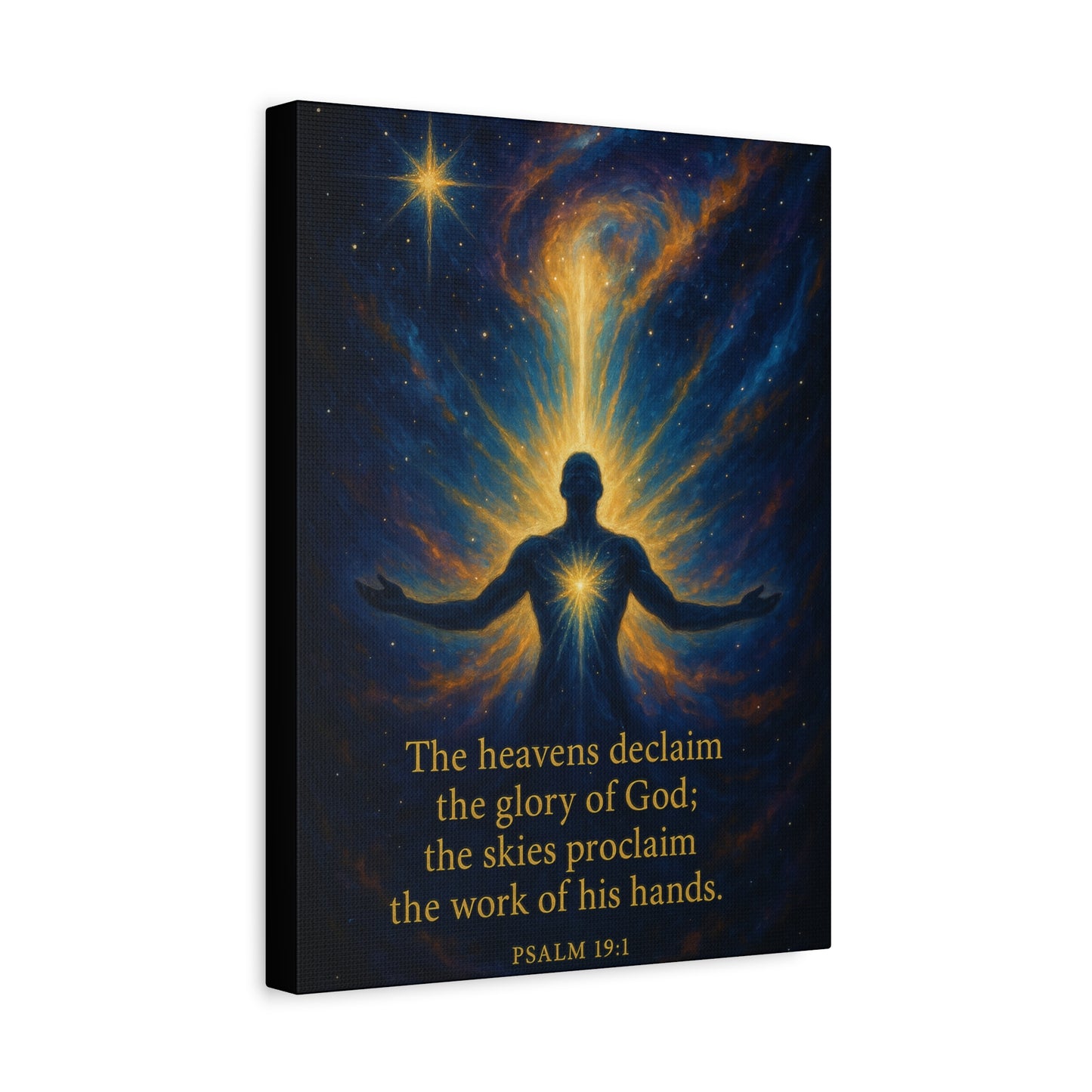 Inspirational Canvas Wall Art - Psalm 19:1