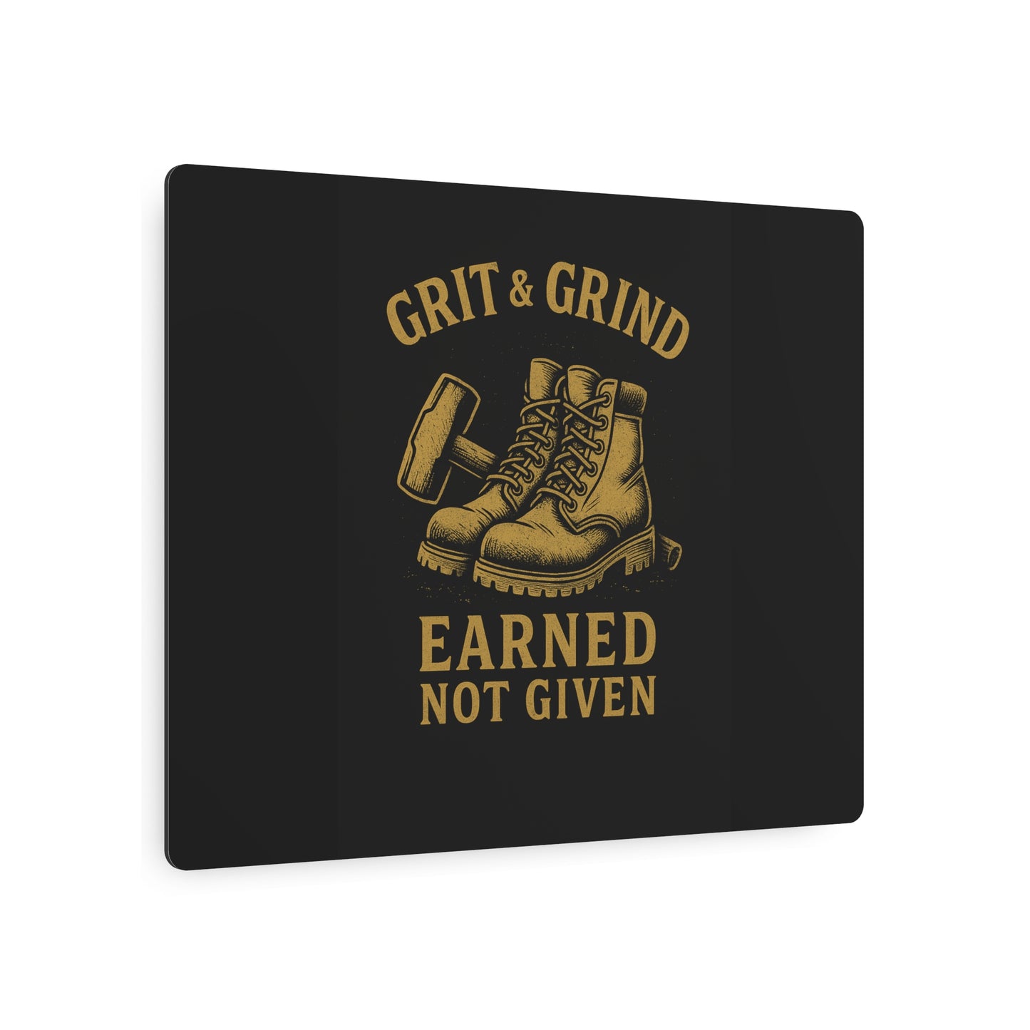 Grit & Grind Metal Art Sign