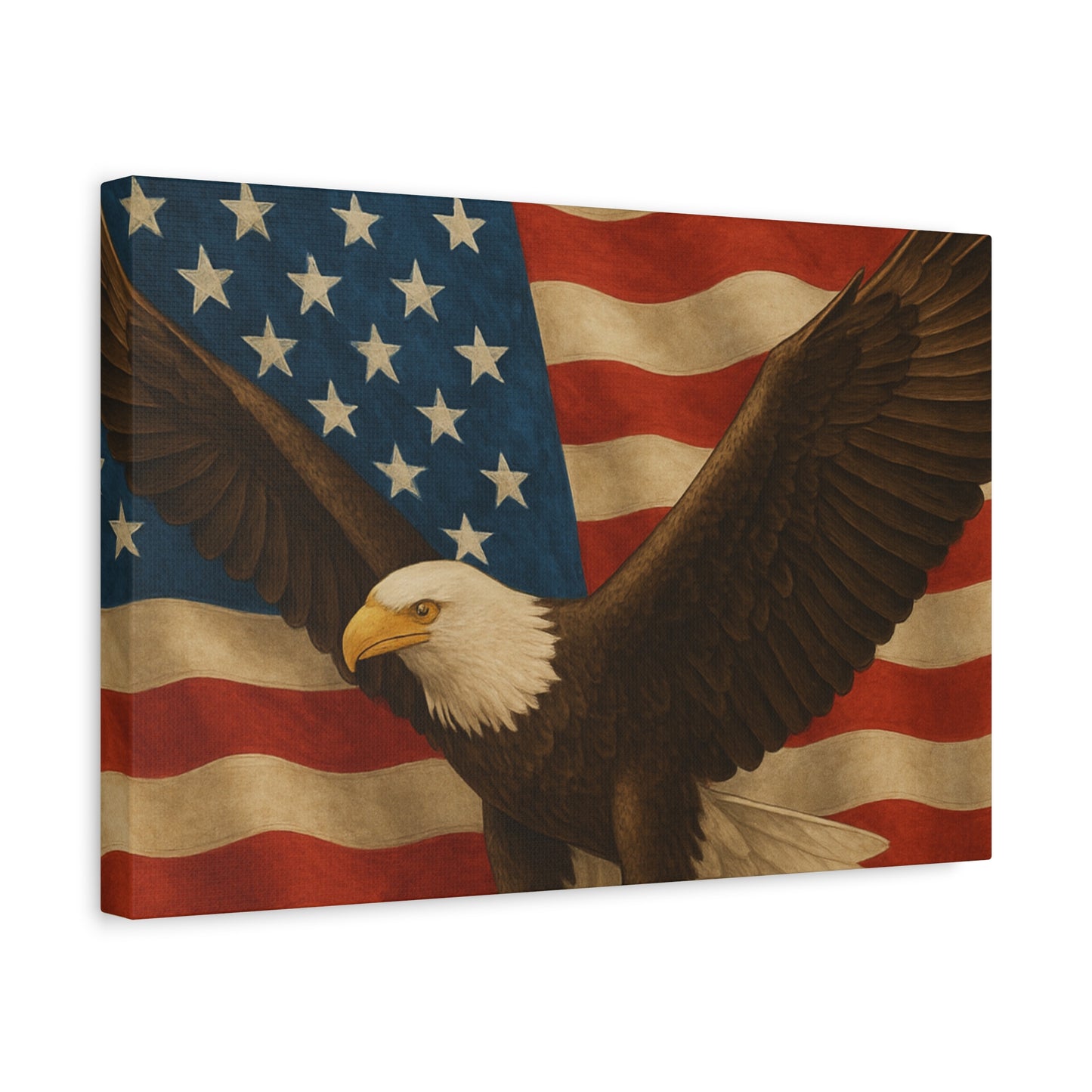 American Eagle Canvas Wall Art, Patriotic Home Decor, Stretched Artwork for Veterans, Independence Day Gift, 12x16 Inch Canvas, [...]